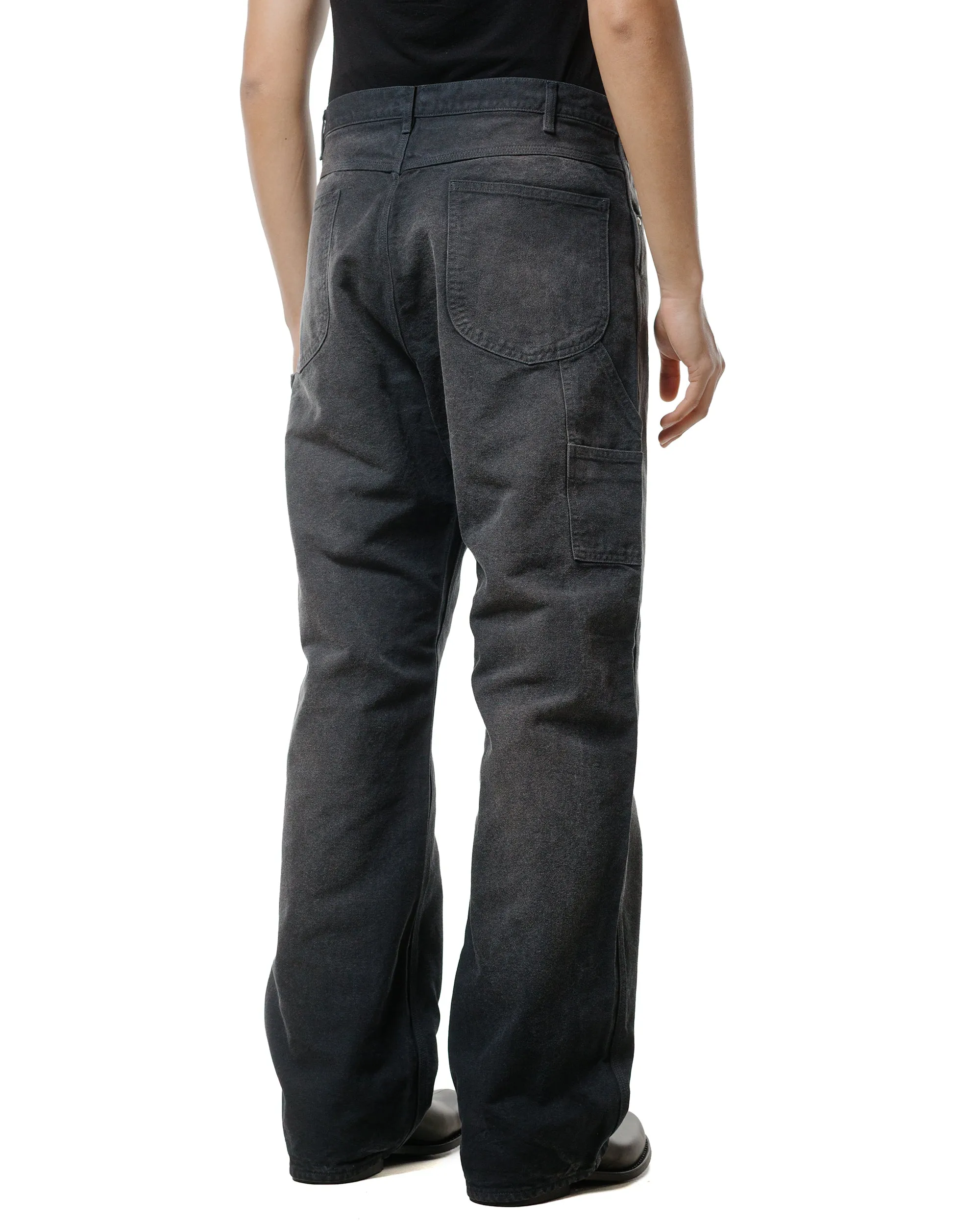 Auralee Garment Dyed Organic Cotton Duck Painter Pants Faded Black sold by Lost & Found product image thumbnail 3