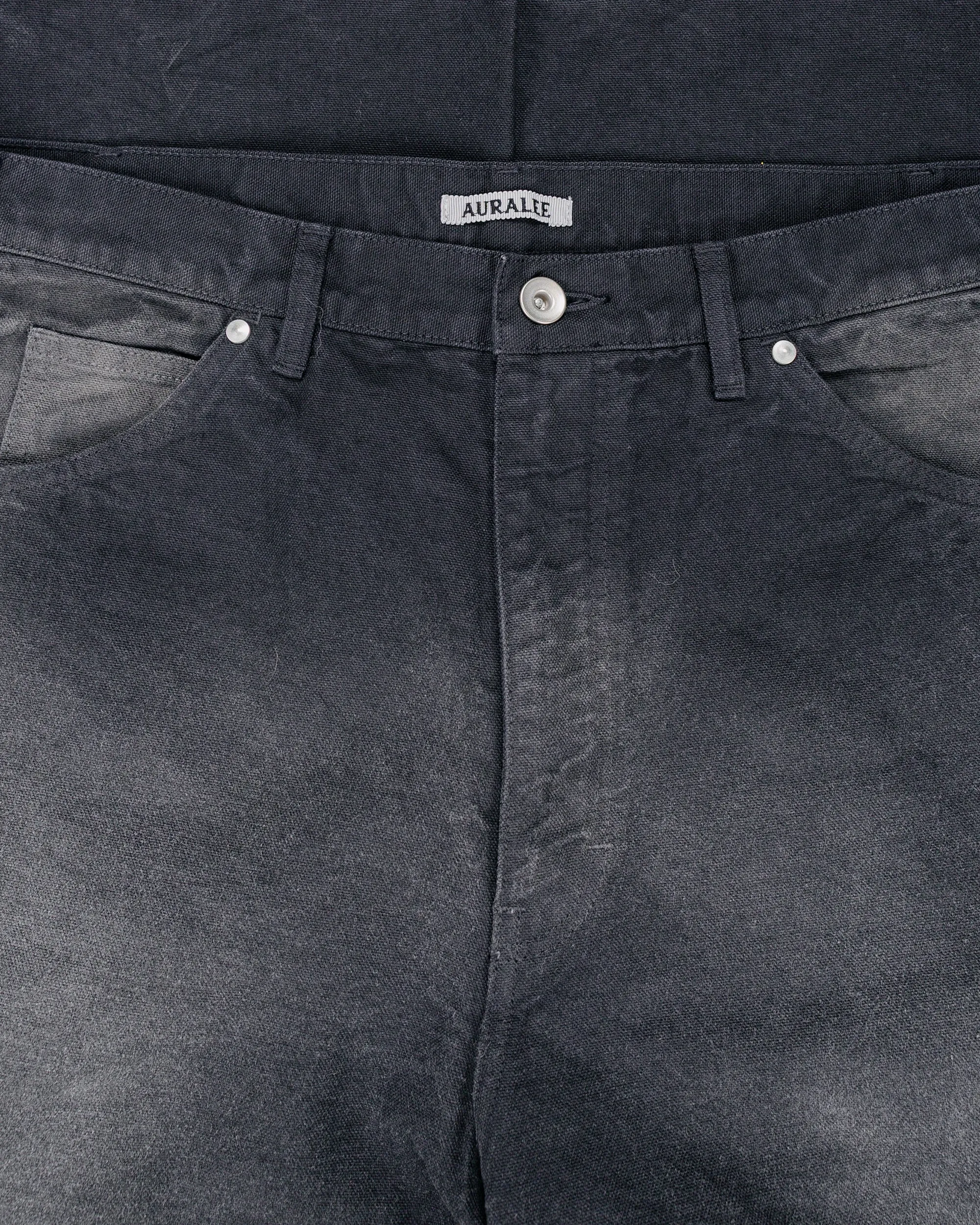 Auralee Garment Dyed Organic Cotton Duck Painter Pants Faded Black sold by Lost & Found product image thumbnail 5