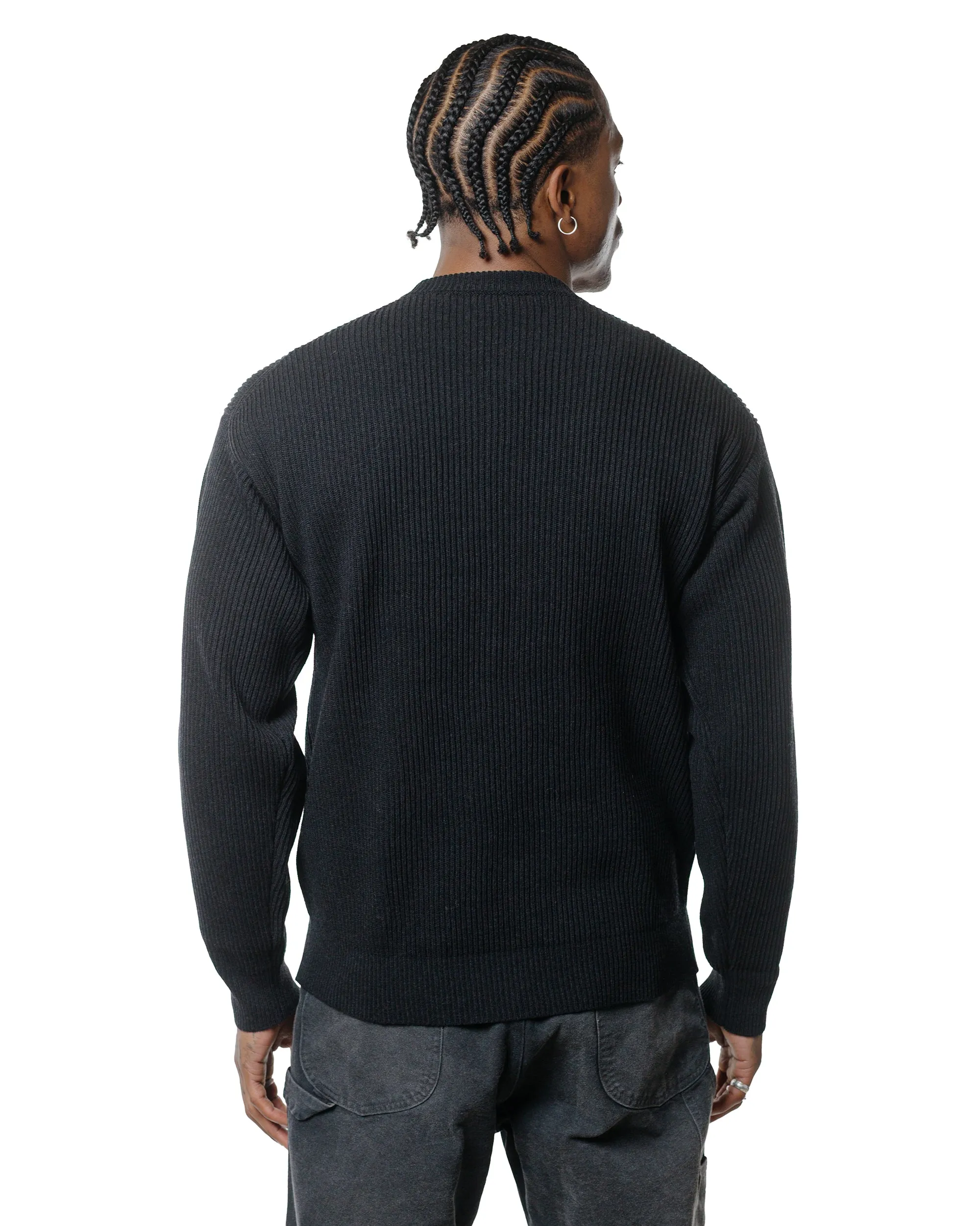 Auralee Super Fine Wool Rib Knit P/O Black sold by Lost & Found product image thumbnail 3