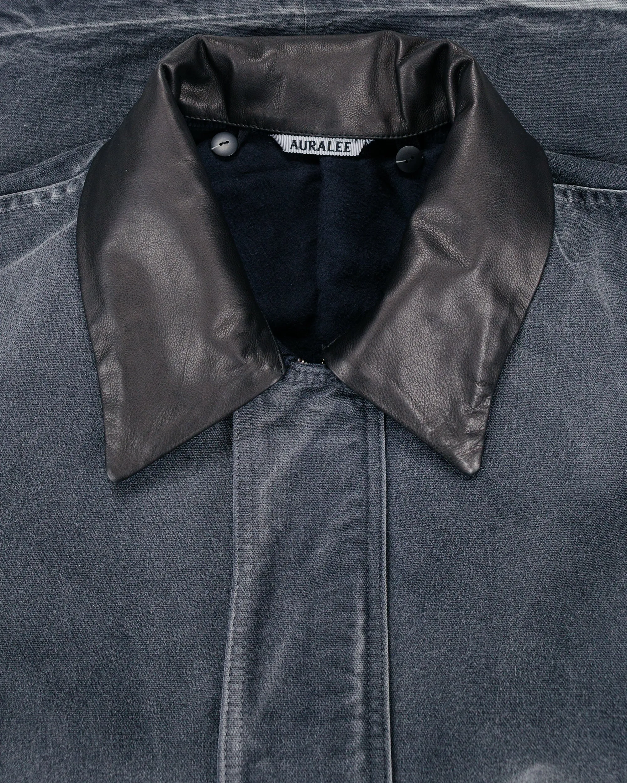 Auralee Organic Cotton Duck Blouson Faded Black sold by Lost & Found product image thumbnail 5