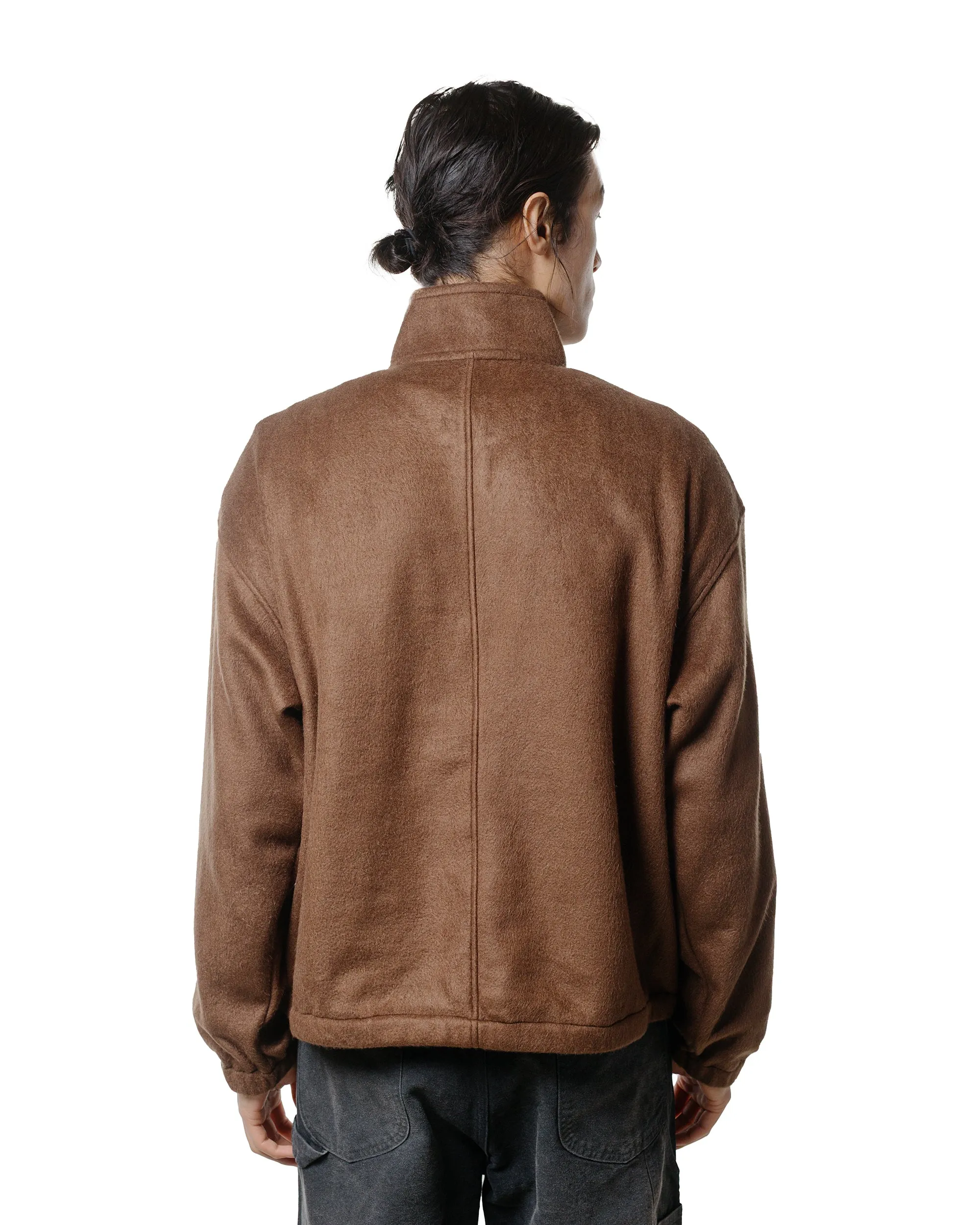 Auralee Pure Silk Comfort Fleece Half Zip P/O Brown sold by Lost & Found product image thumbnail 3