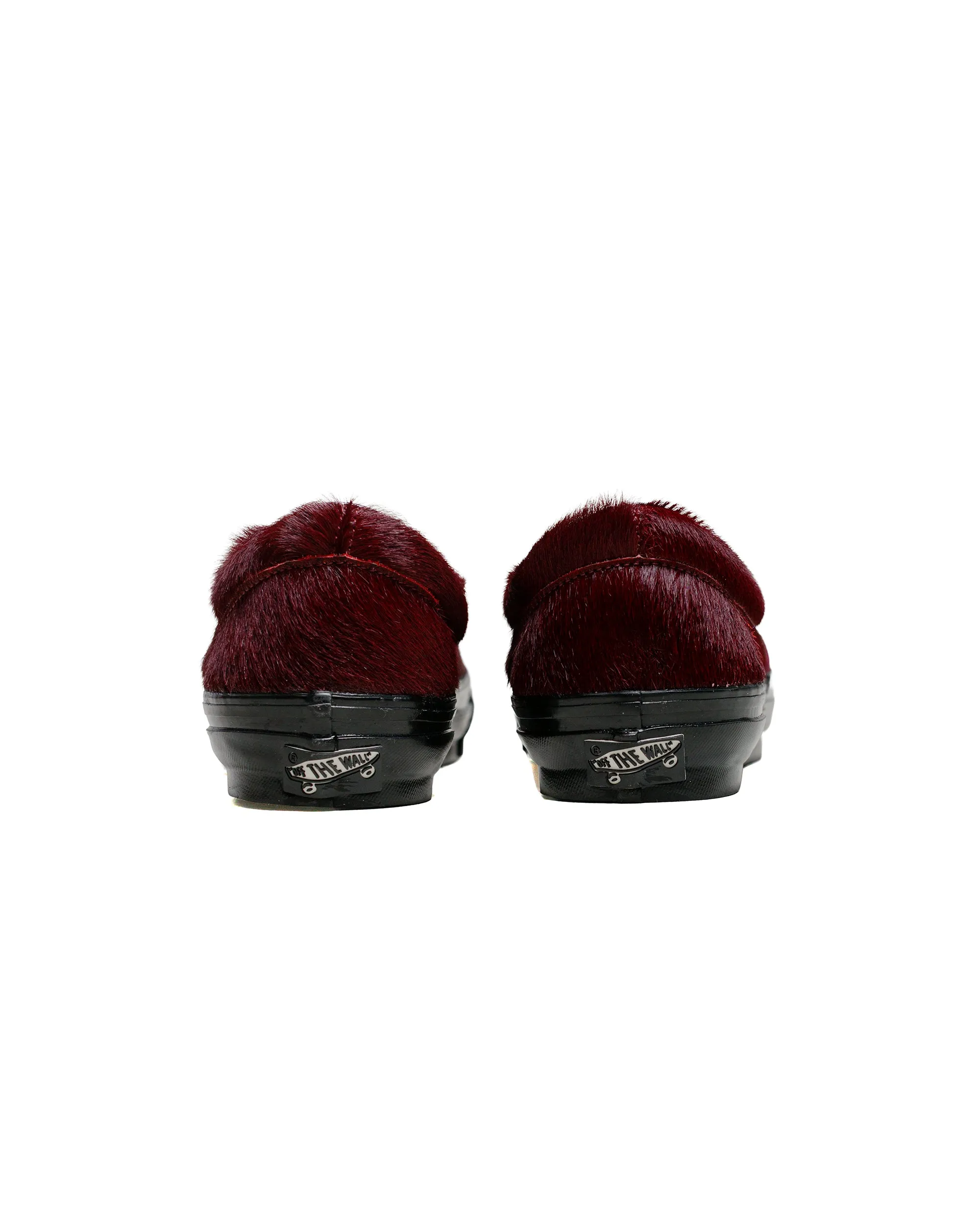 Vans Premium Slip-On Reissue 98 LX Pony Hair Burgundy sold by Lost & Found product image thumbnail 4