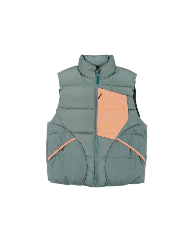 Nanga Mazeno Ridge Vest Light Green sold by Lost & Found