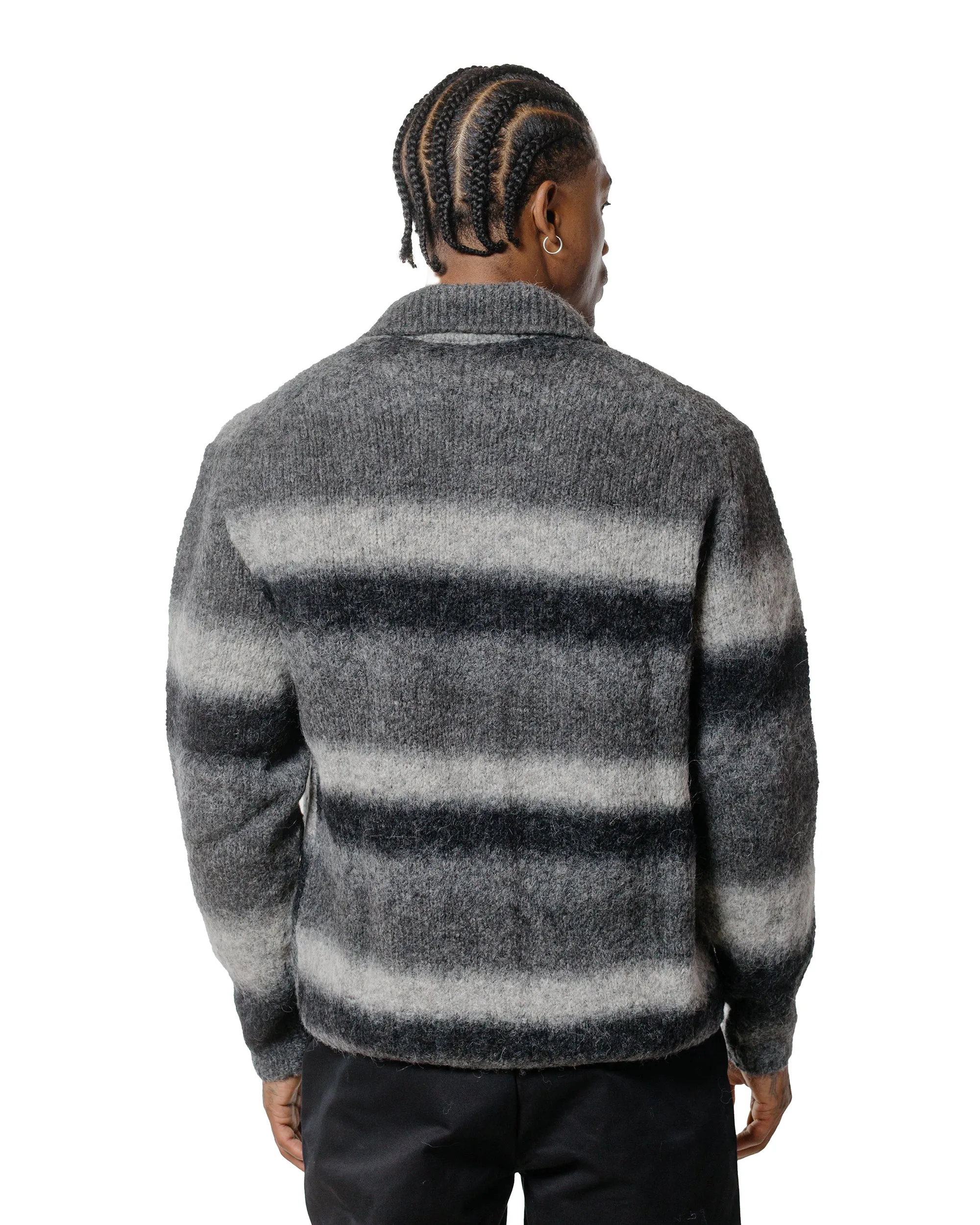 Norse Projects Erik Gradient Alpaca Wool Jacket Charcoal Melange sold by Lost & Found product image thumbnail 3