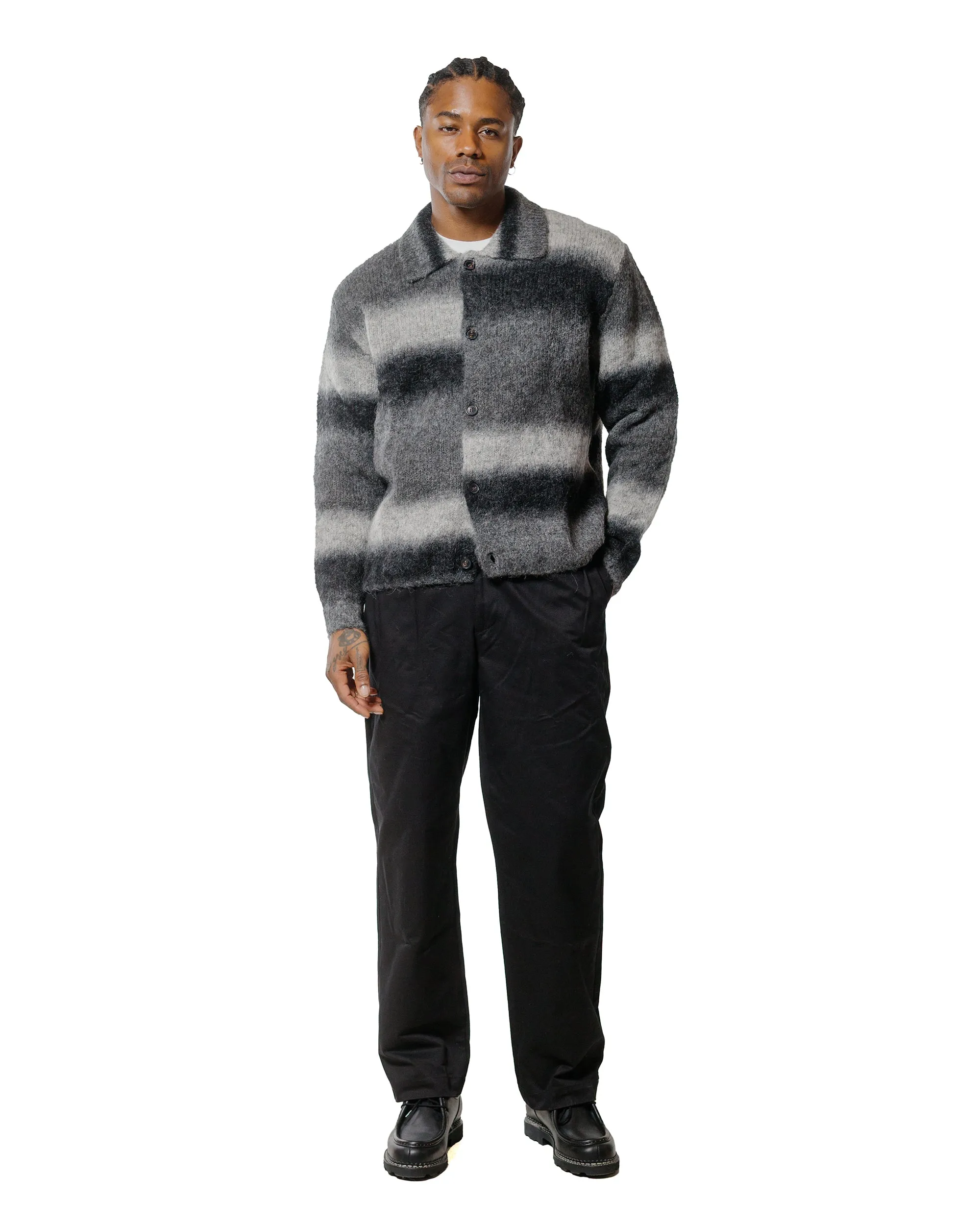 Norse Projects Erik Gradient Alpaca Wool Jacket Charcoal Melange sold by Lost & Found product image thumbnail 4