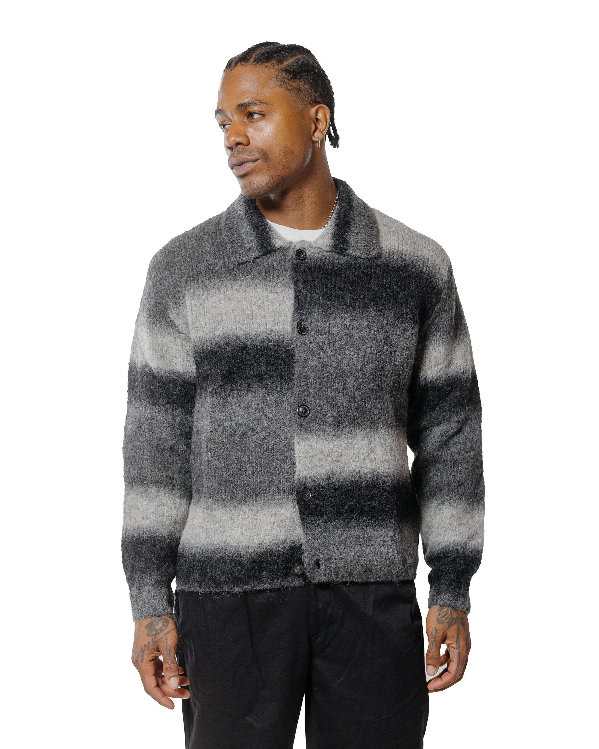 Norse Projects Erik Gradient Alpaca Wool Jacket Charcoal Melange sold by Lost & Found product image thumbnail 2