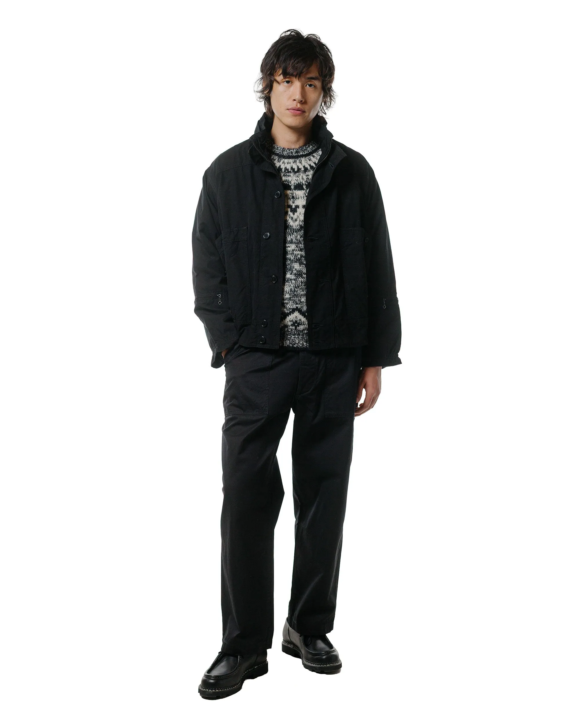 The Corona Utility FP001 Fatigue Slacks 'Utility Slacks' High Density Chambray Gabardine Black sold by Lost & Found product image thumbnail 4