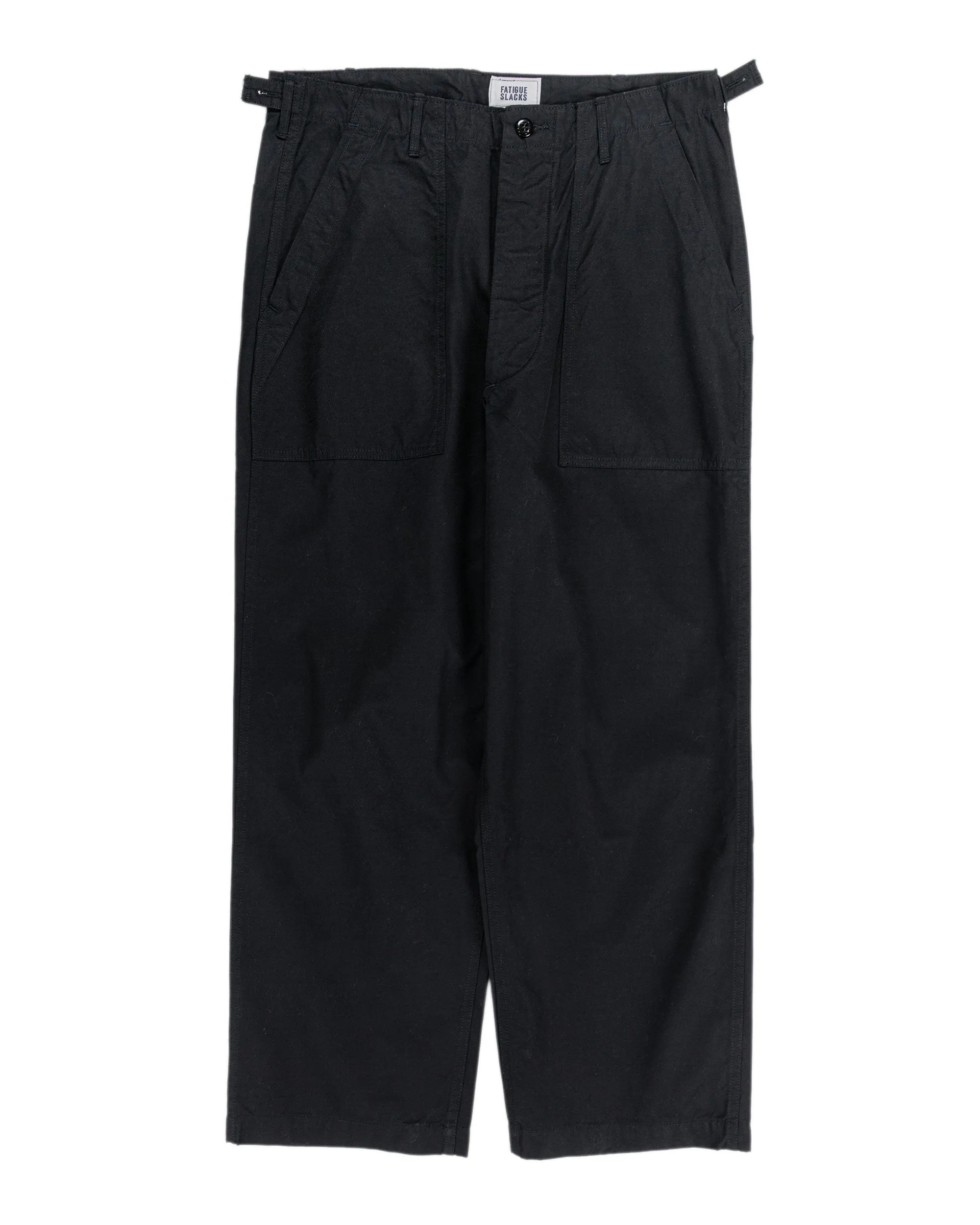 The Corona Utility FP001 Fatigue Slacks 'Utility Slacks' High Density Chambray Gabardine Black sold by Lost & Found