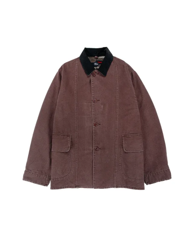 The Corona Utility CJ076 'Utica Field Coat' Cotton Duck Chocolate Brown sold by Lost & Found