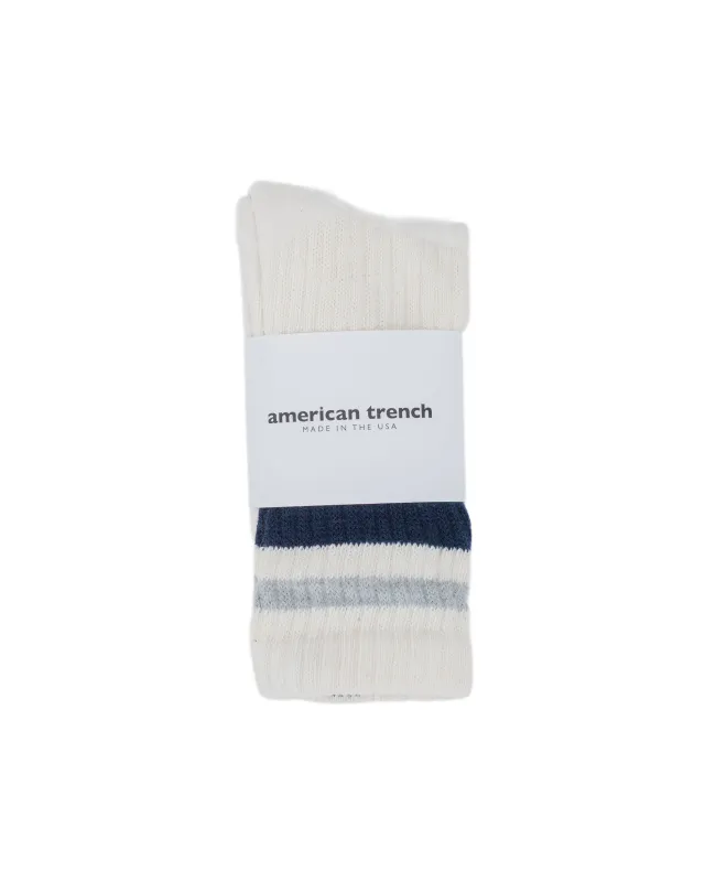 American Trench The Retro Stripe Navy/Grey Heather sold by Lost & Found