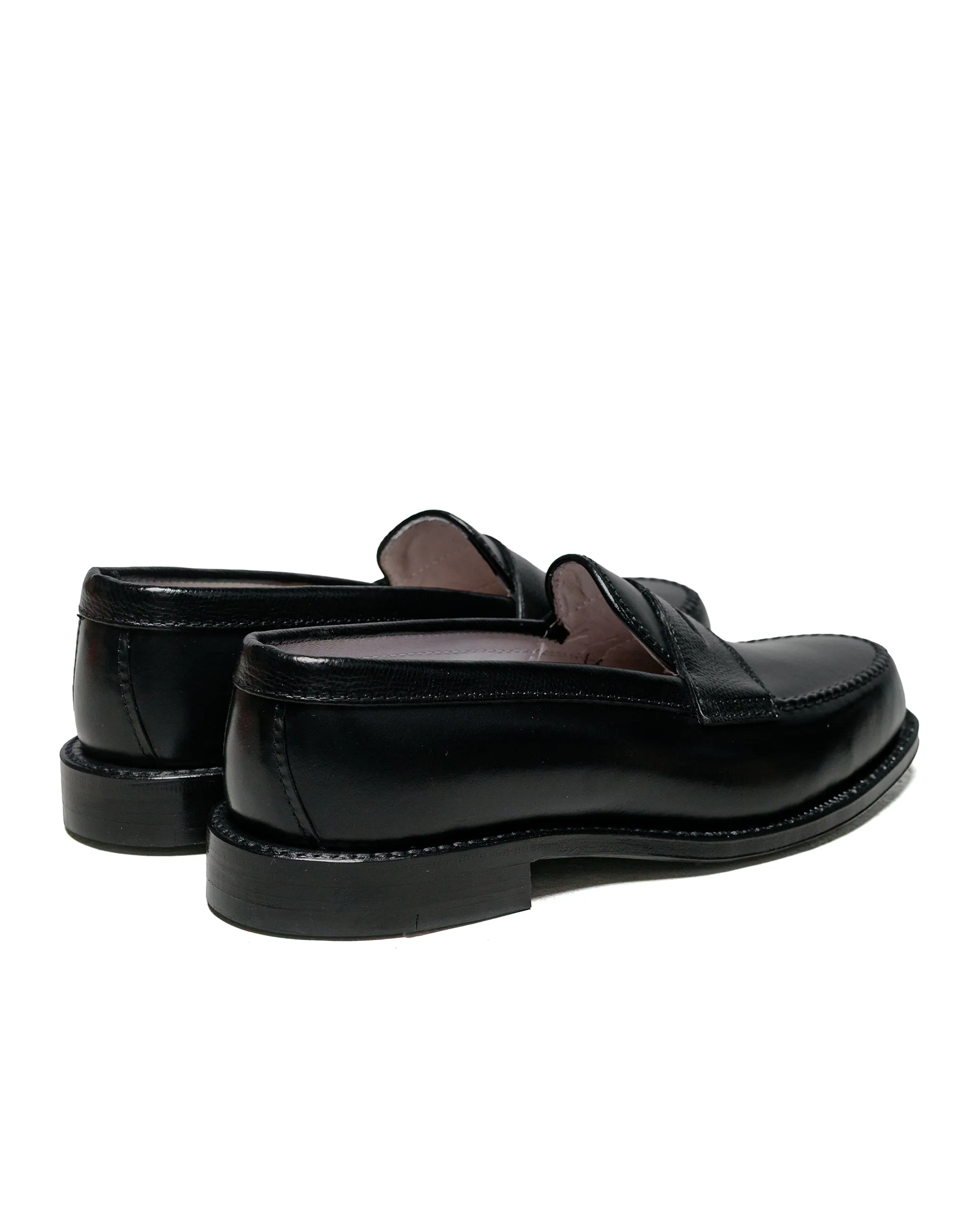 Alden Penny Loafer Black Calfskin/Black Alpine Grain G2201 sold by Lost & Found product image thumbnail 3