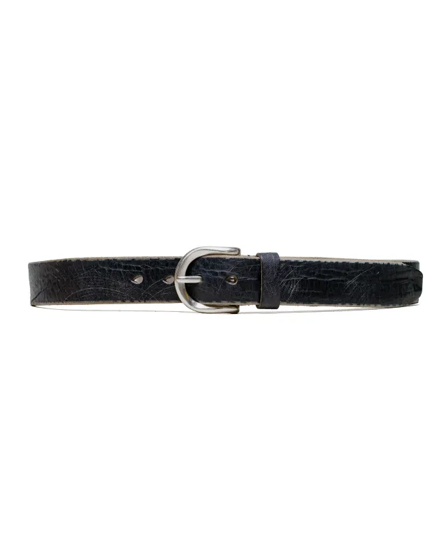 Our Legacy Belt 3.5CM Soft Coal Torn Bovine sold by Lost & Found