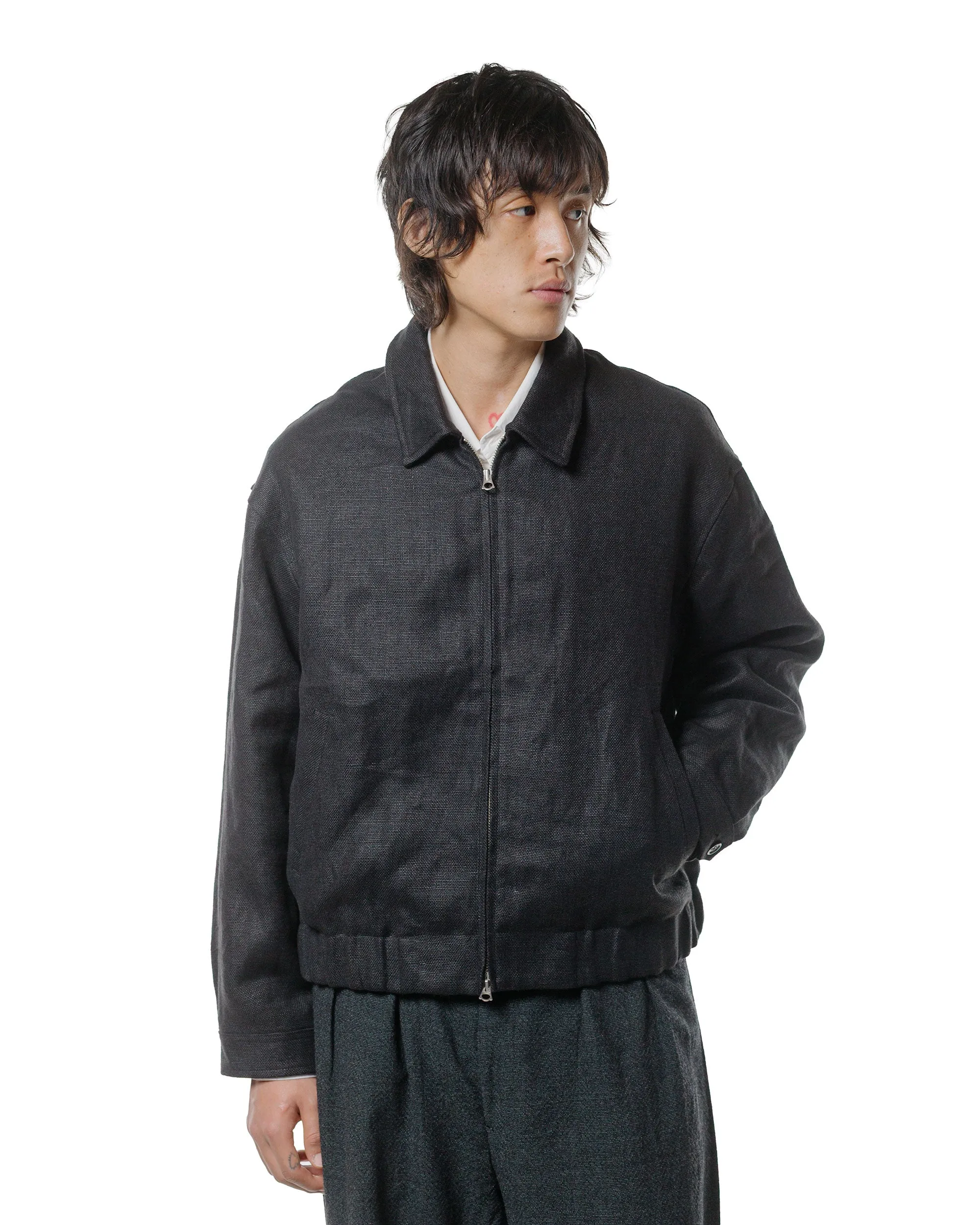 James Coward Machine Jacket Black Belgian Linen sold by Lost & Found product image thumbnail 2
