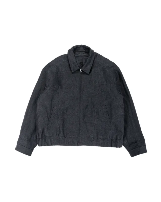 James Coward Machine Jacket Black Belgian Linen sold by Lost & Found