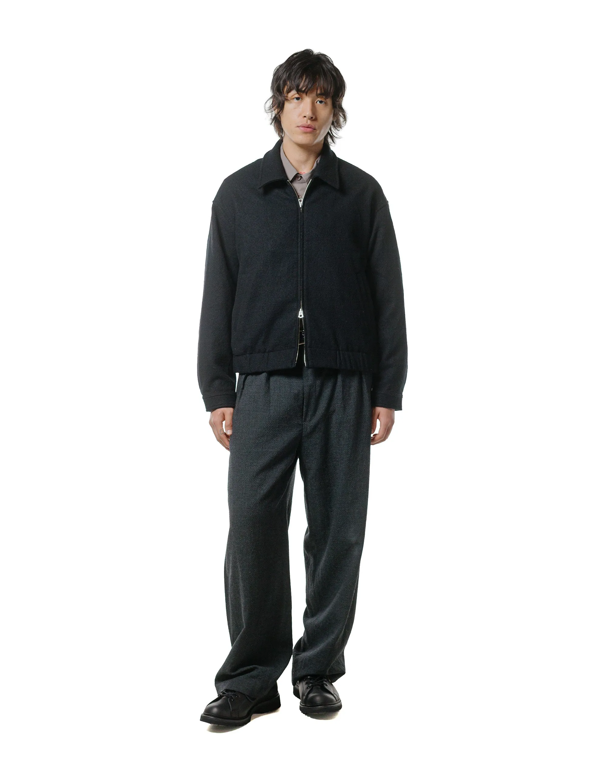 James Coward Machine Jacket Piece Dyed Black Wool Flannel sold by Lost & Found product image thumbnail 4