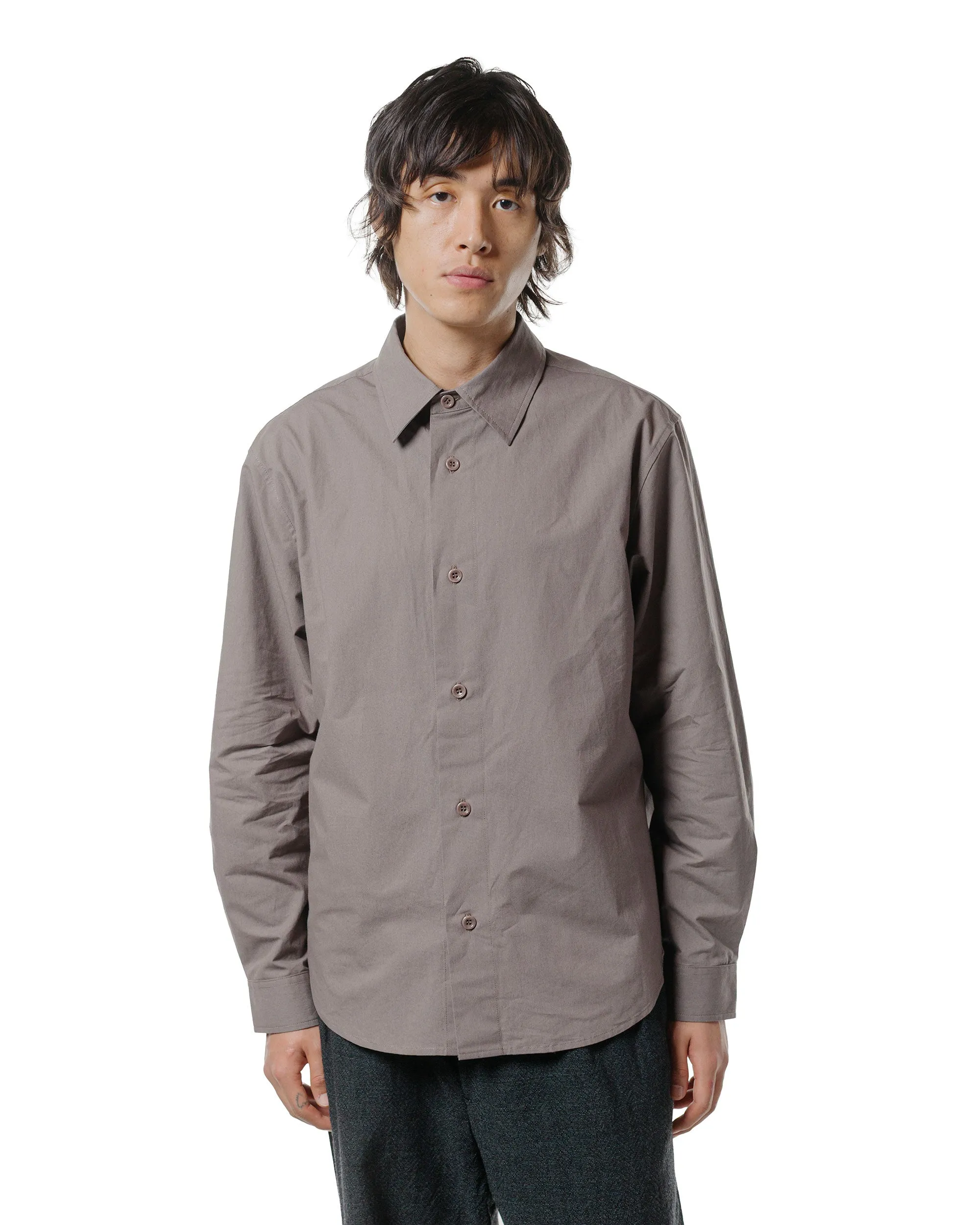 James Coward Filter Shirt Taupe Cotton/Washi Typewriter sold by Lost & Found product image thumbnail 2