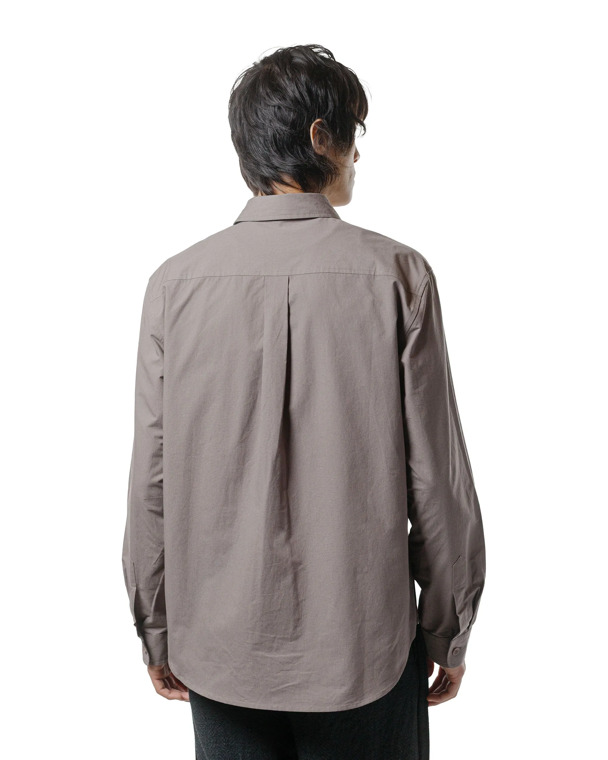 James Coward Filter Shirt Taupe Cotton/Washi Typewriter sold by Lost & Found product image thumbnail 3