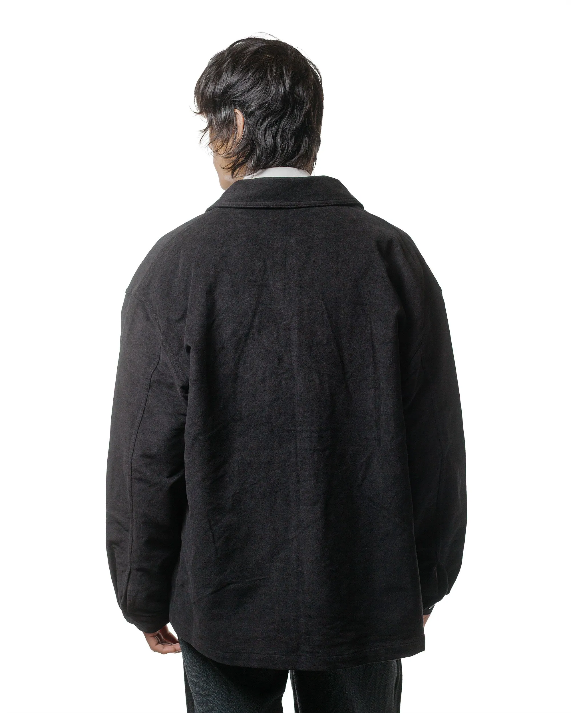 James Coward Signal Shirt Black Cotton Moleskin sold by Lost & Found product image thumbnail 3