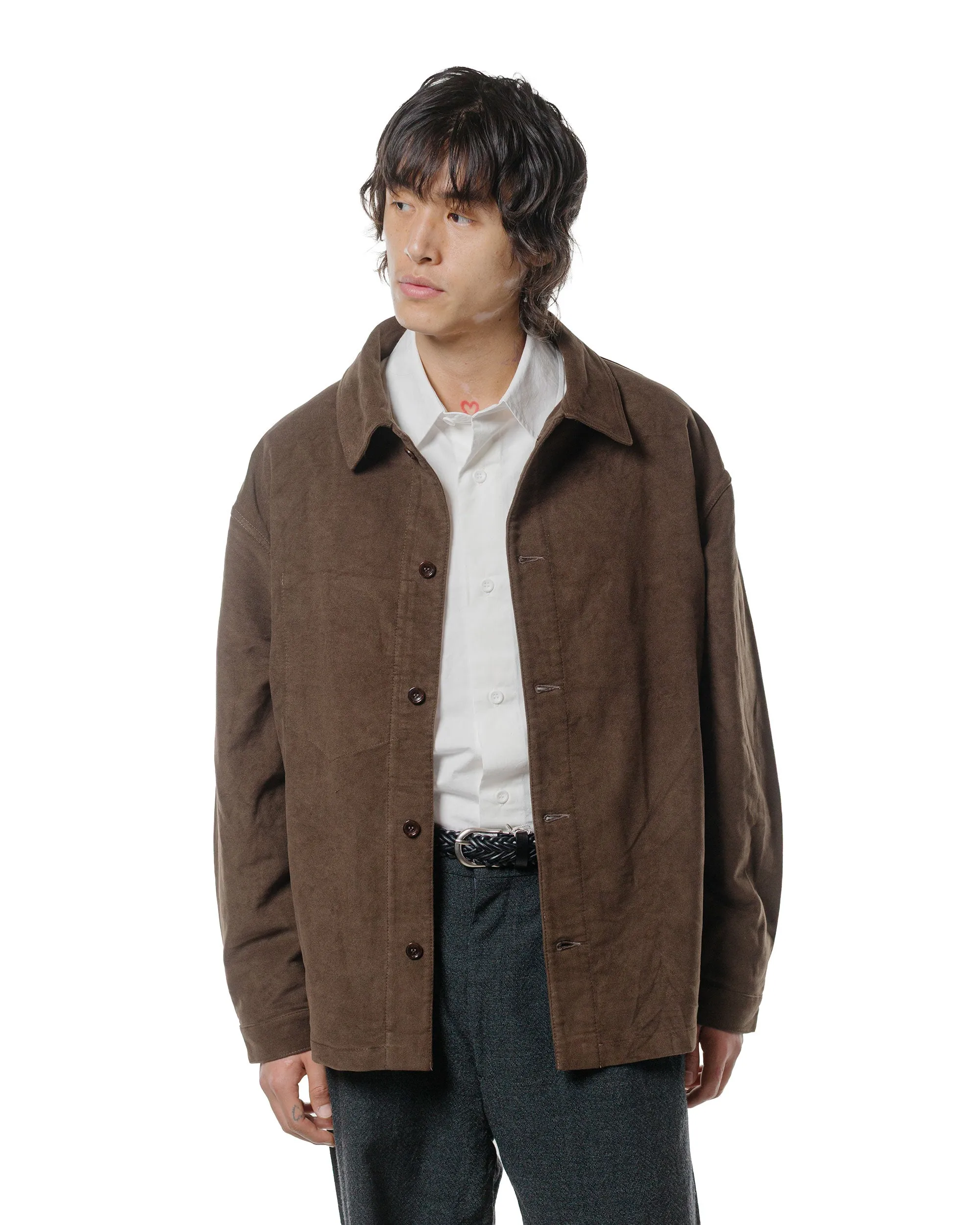 James Coward Signal Shirt Dark Brown Cotton Moleskin sold by Lost & Found product image thumbnail 2