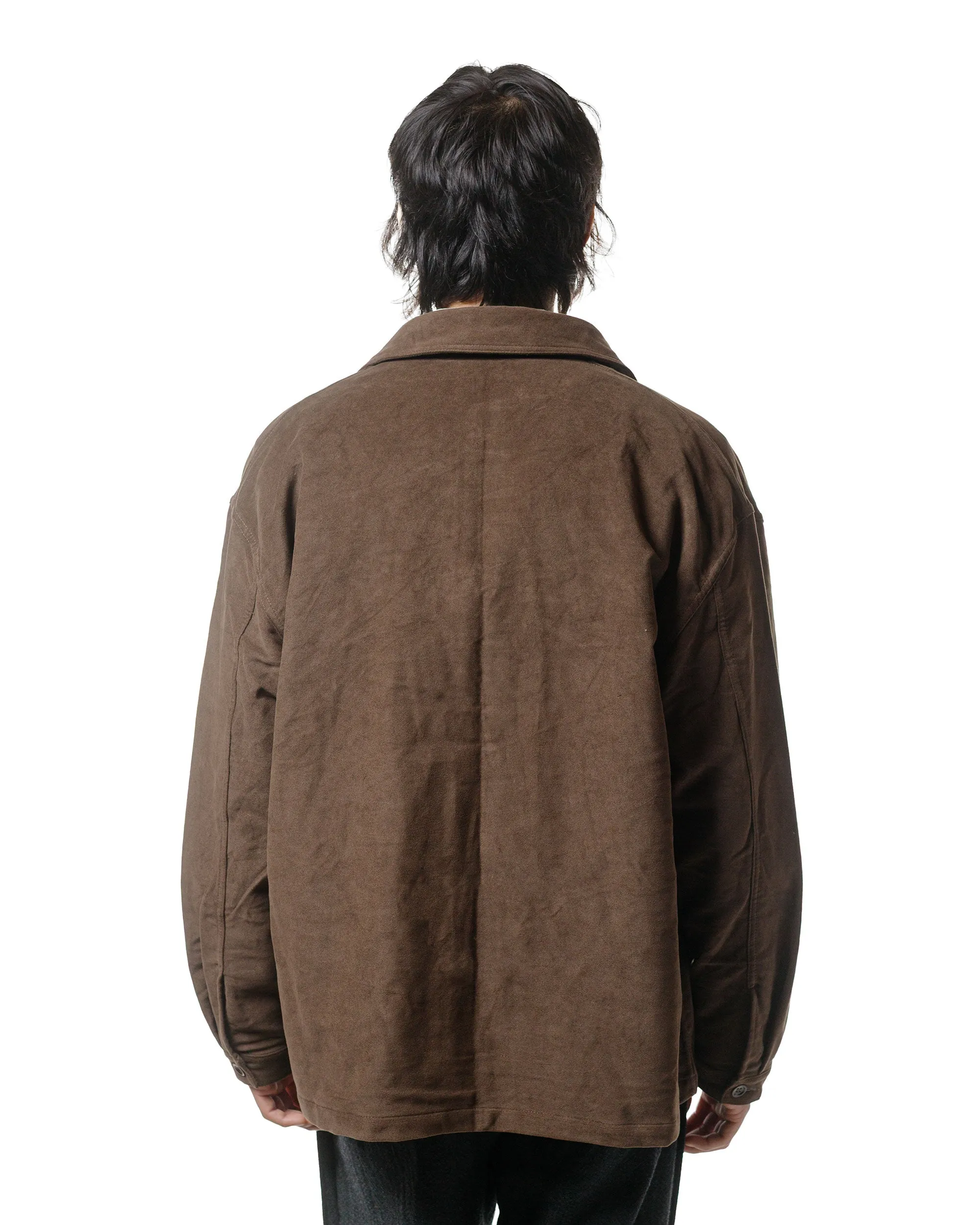 James Coward Signal Shirt Dark Brown Cotton Moleskin sold by Lost & Found product image thumbnail 3