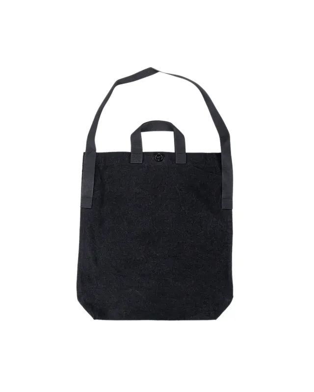 MAN-TLE R0B1 'Multi Handle Tote' Black Wax sold by Lost & Found