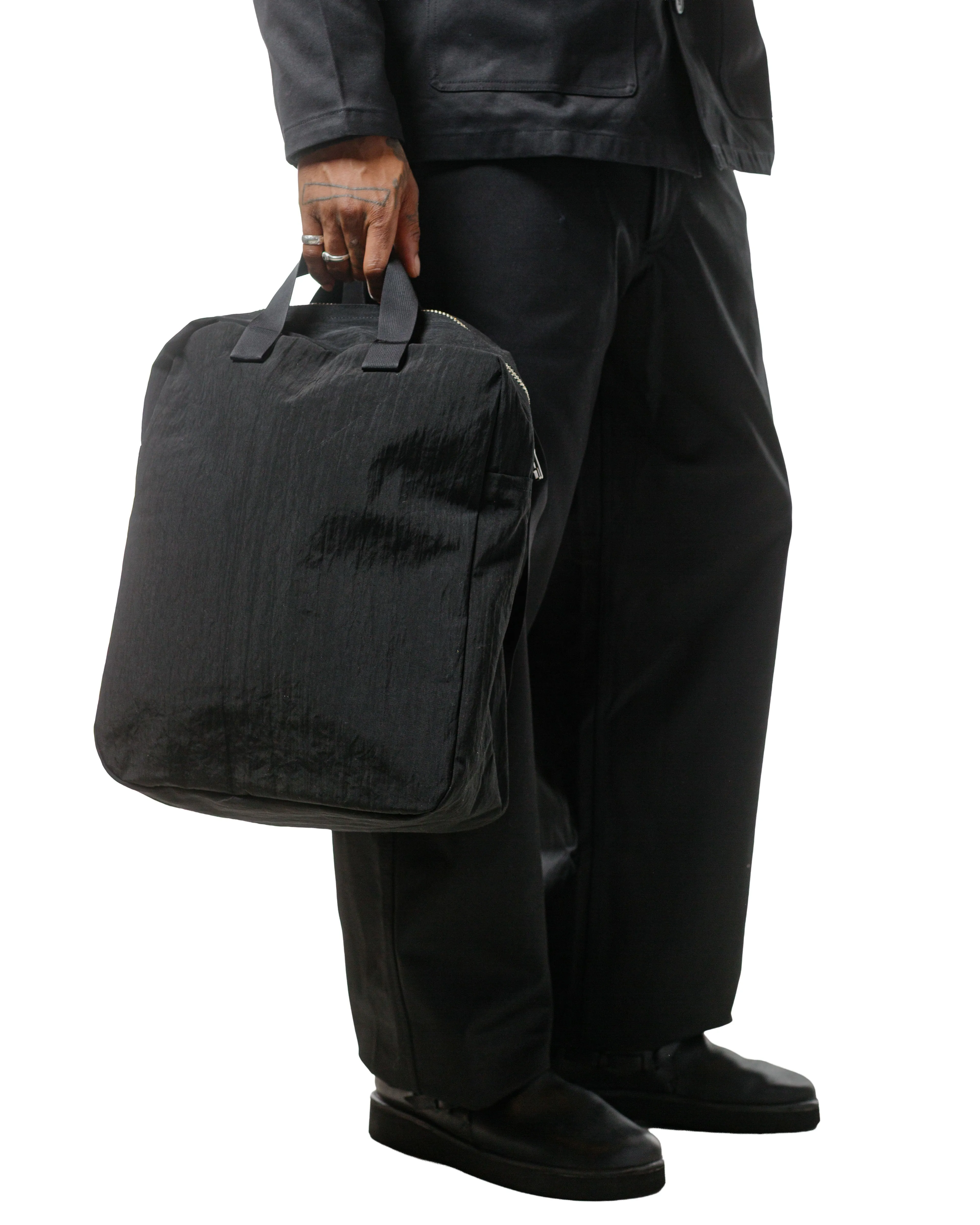 MAN-TLE R0B0 'Zip Tote' Black Nylon sold by Lost & Found product image thumbnail 2