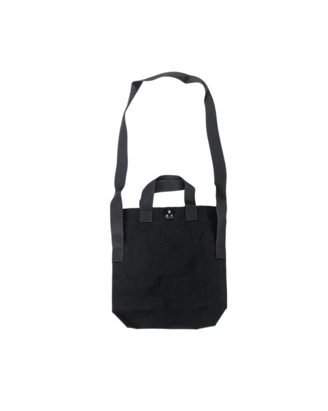 MAN-TLE R0B4 'Mini Tote' Black Nylon sold by Lost & Found