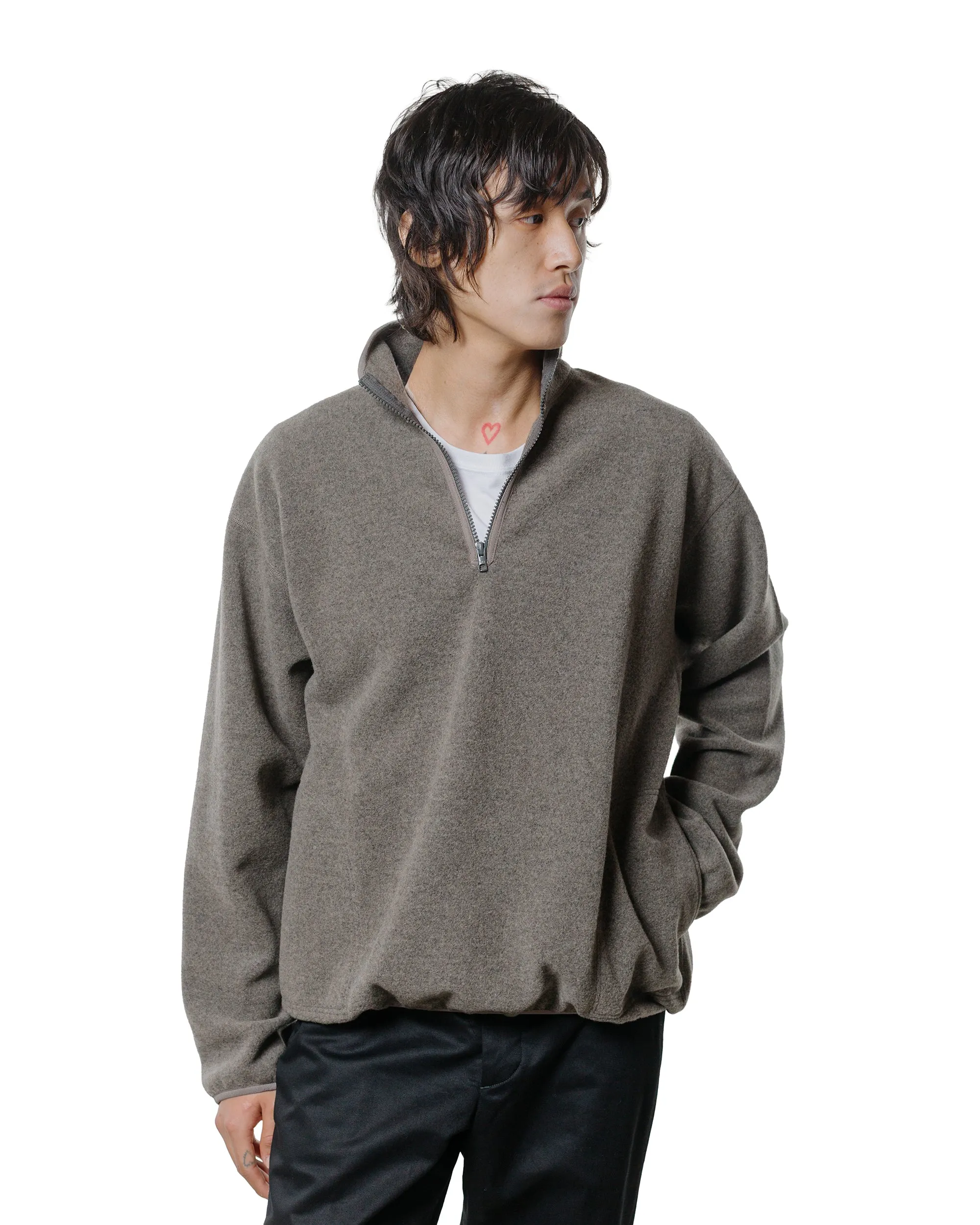 Phigvel Pullover Fleece Jacket Beige Gray sold by Lost & Found product image thumbnail 2