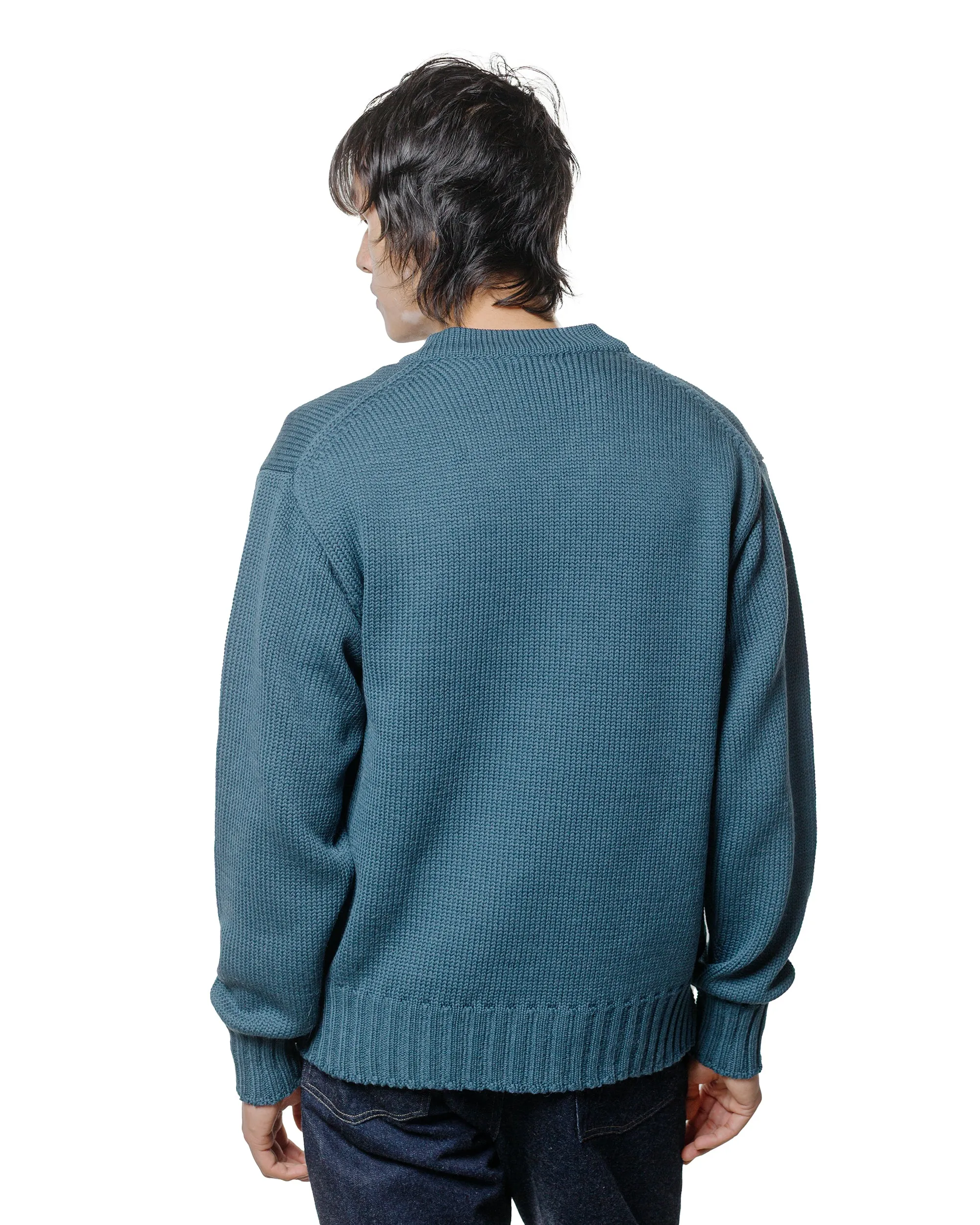 Phigvel Goodman's V Neck Sweater Cerulean sold by Lost & Found product image thumbnail 3