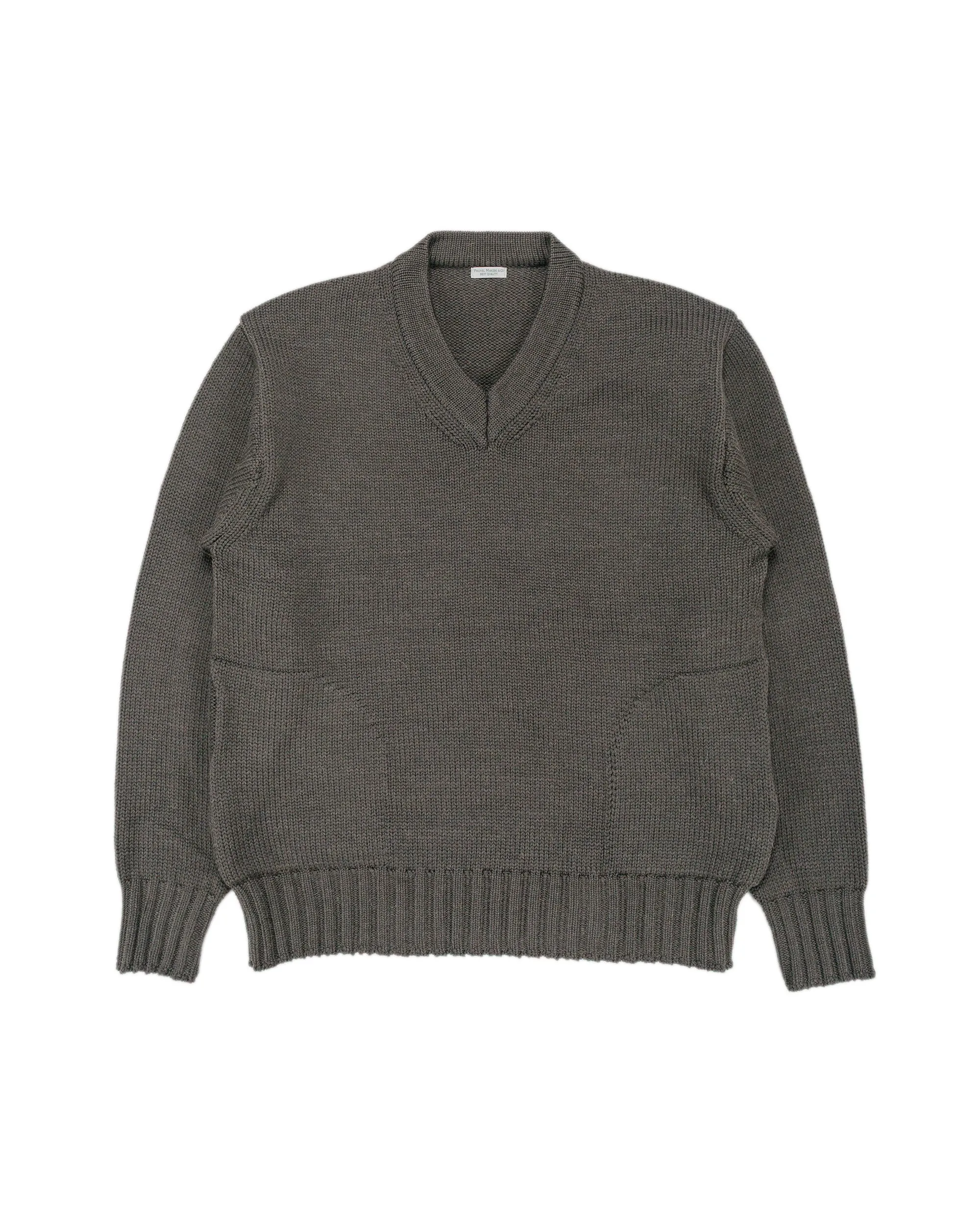 Phigvel Goodman's V Neck Sweater Dust Gray sold by Lost & Found