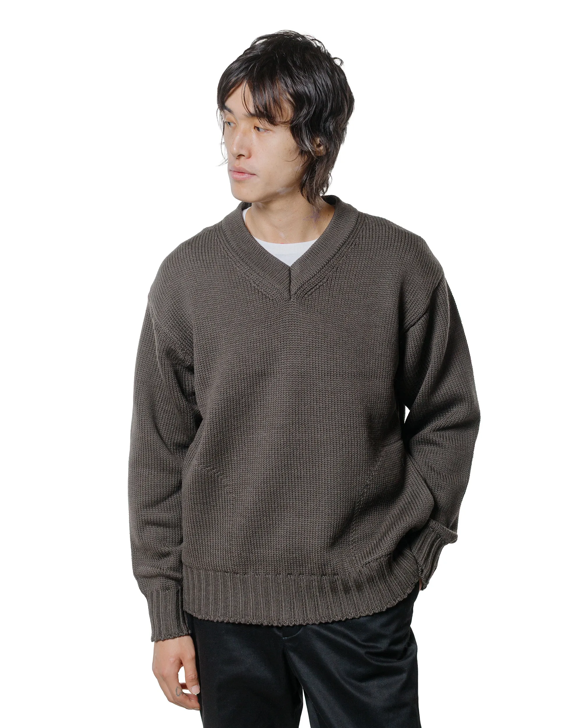 Phigvel Goodman's V Neck Sweater Dust Gray sold by Lost & Found product image thumbnail 2