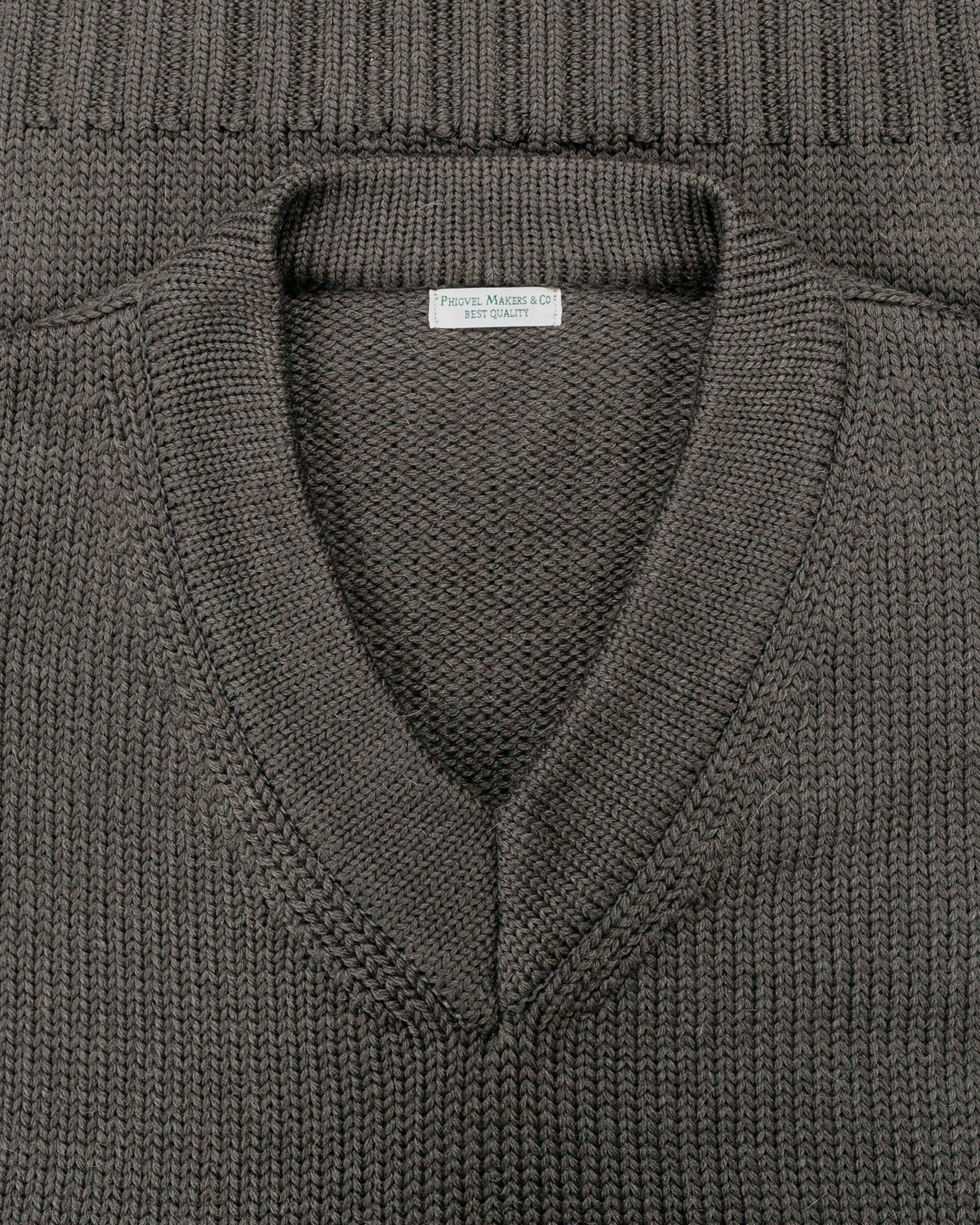 Phigvel Goodman's V Neck Sweater Dust Gray sold by Lost & Found product image thumbnail 5