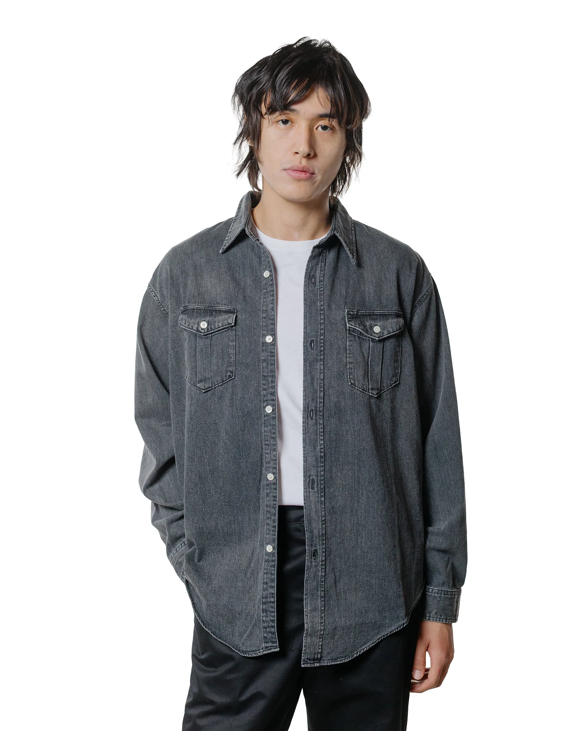 Phigvel Denim Workaday Shirt Black (Fade) sold by Lost & Found product image thumbnail 2