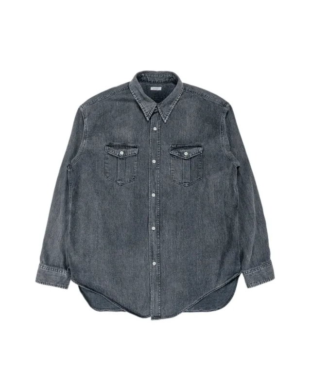 Phigvel Denim Workaday Shirt Black (Fade) sold by Lost & Found