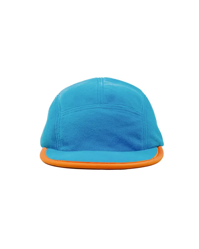 Found Feather 5 Panel Jet Cap Polar Fleece Blue Orange sold by Lost & Found
