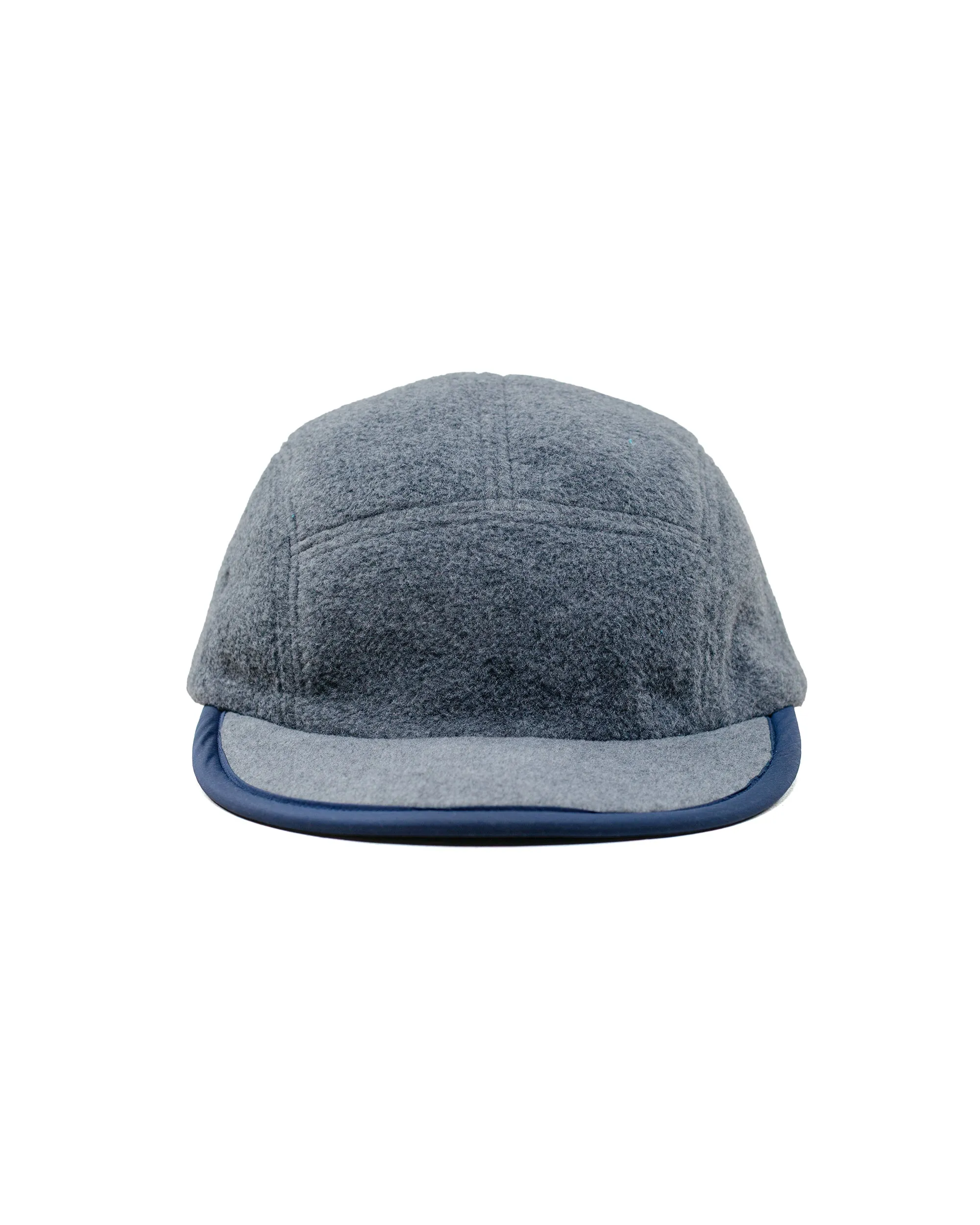 Found Feather 5 Panel Jet Cap Polar Fleece Grey Navy sold by Lost & Found