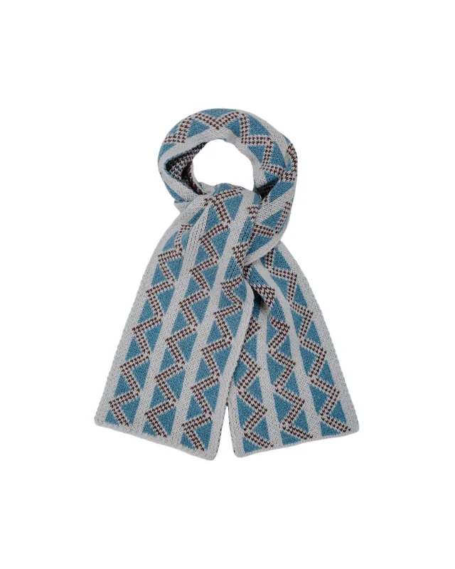 Found Feather Geo Scarf Italian Donegal Wool Cream sold by Lost & Found