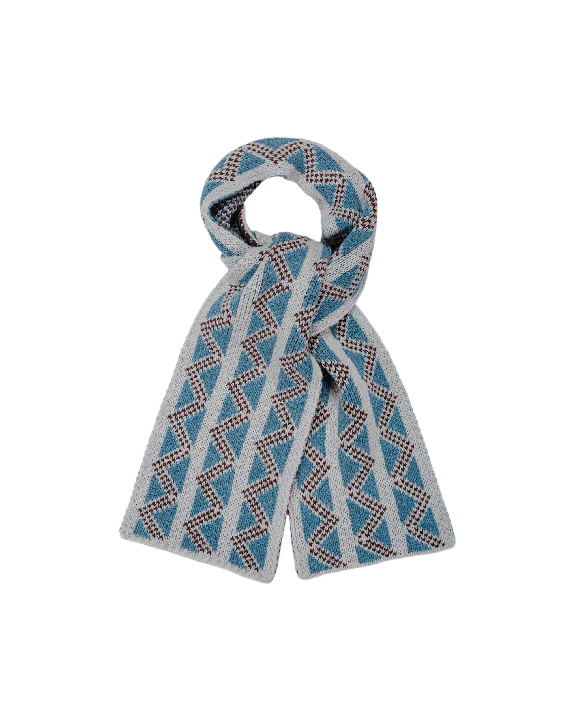 Found Feather Geo Scarf Italian Donegal Wool Cream sold by Lost & Found