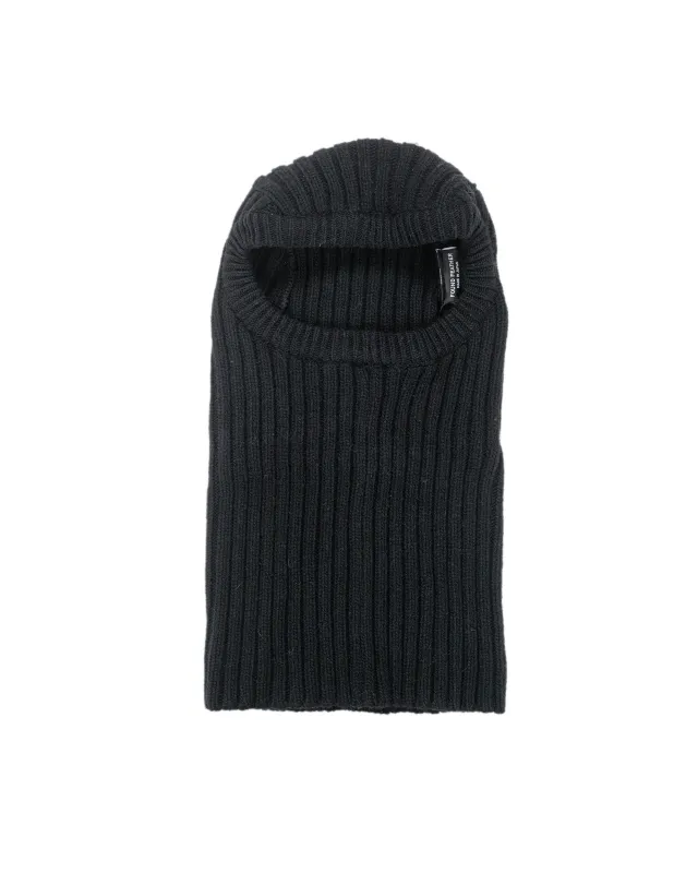 Found Feather Balaclava Lambswool Black sold by Lost & Found