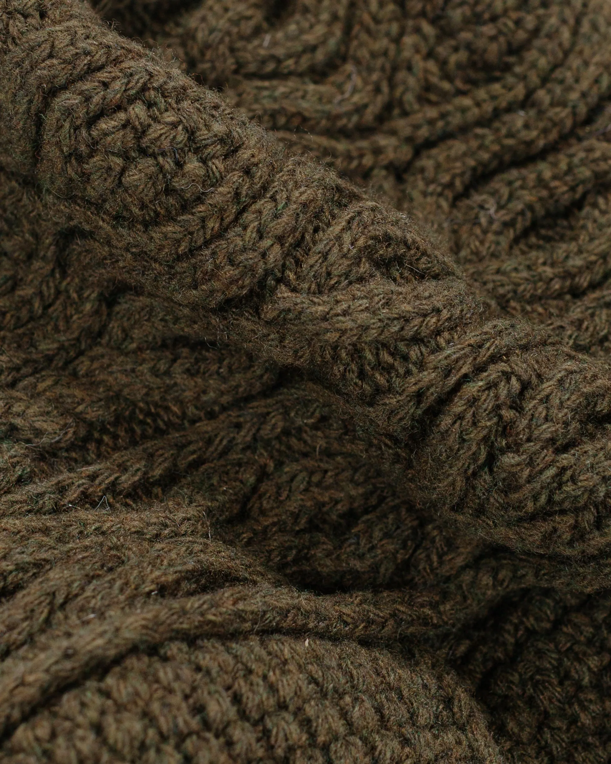 Found Feather Pom Pom Beanie Lambswool Olive sold by Lost & Found product image thumbnail 3