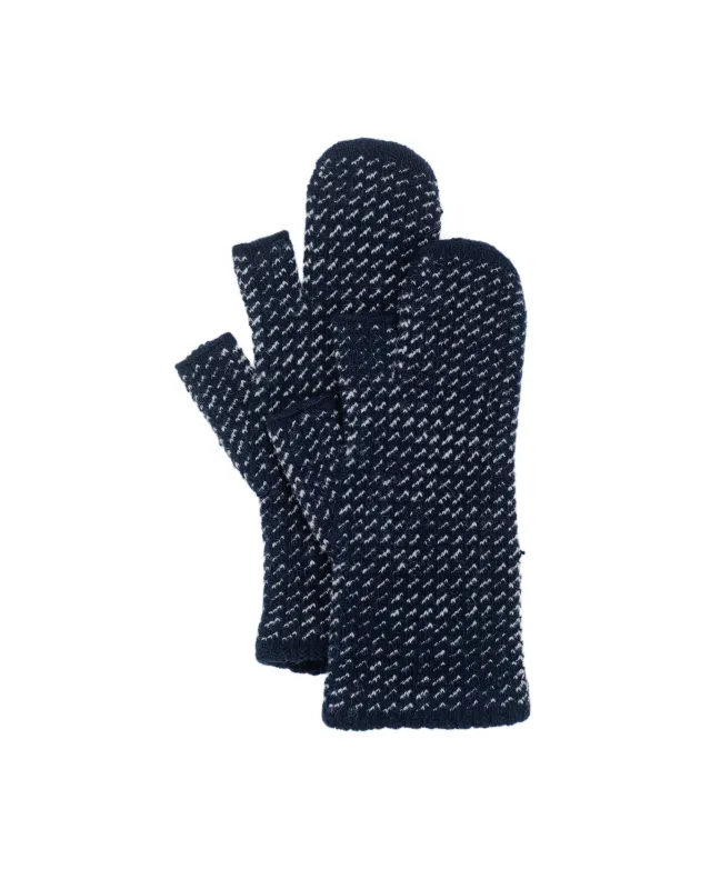Found Feather Tori Handwarmers Lambswool Navy sold by Lost & Found
