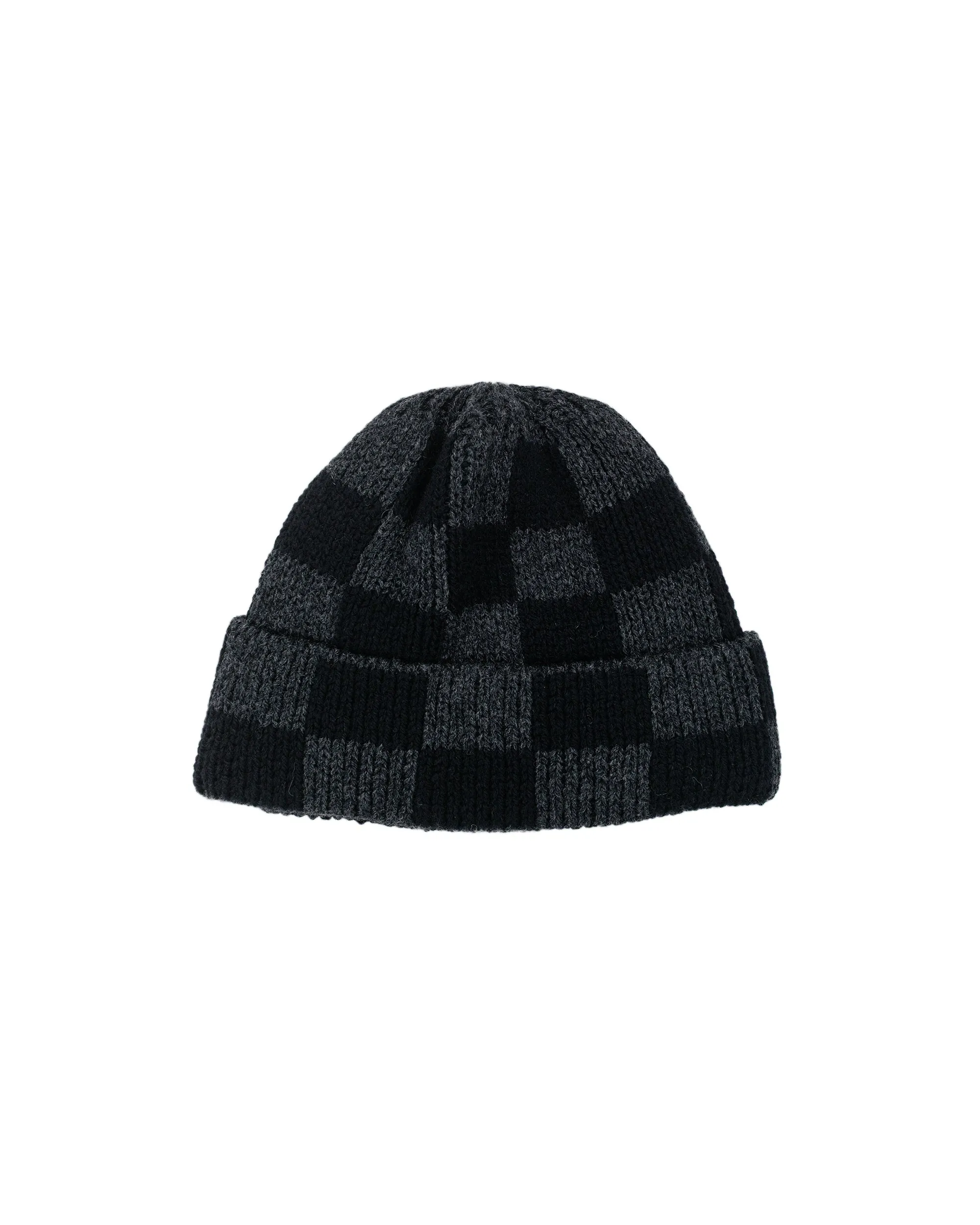 Found Feather Checker Beanie Italian Donegal Wool Black sold by Lost & Found