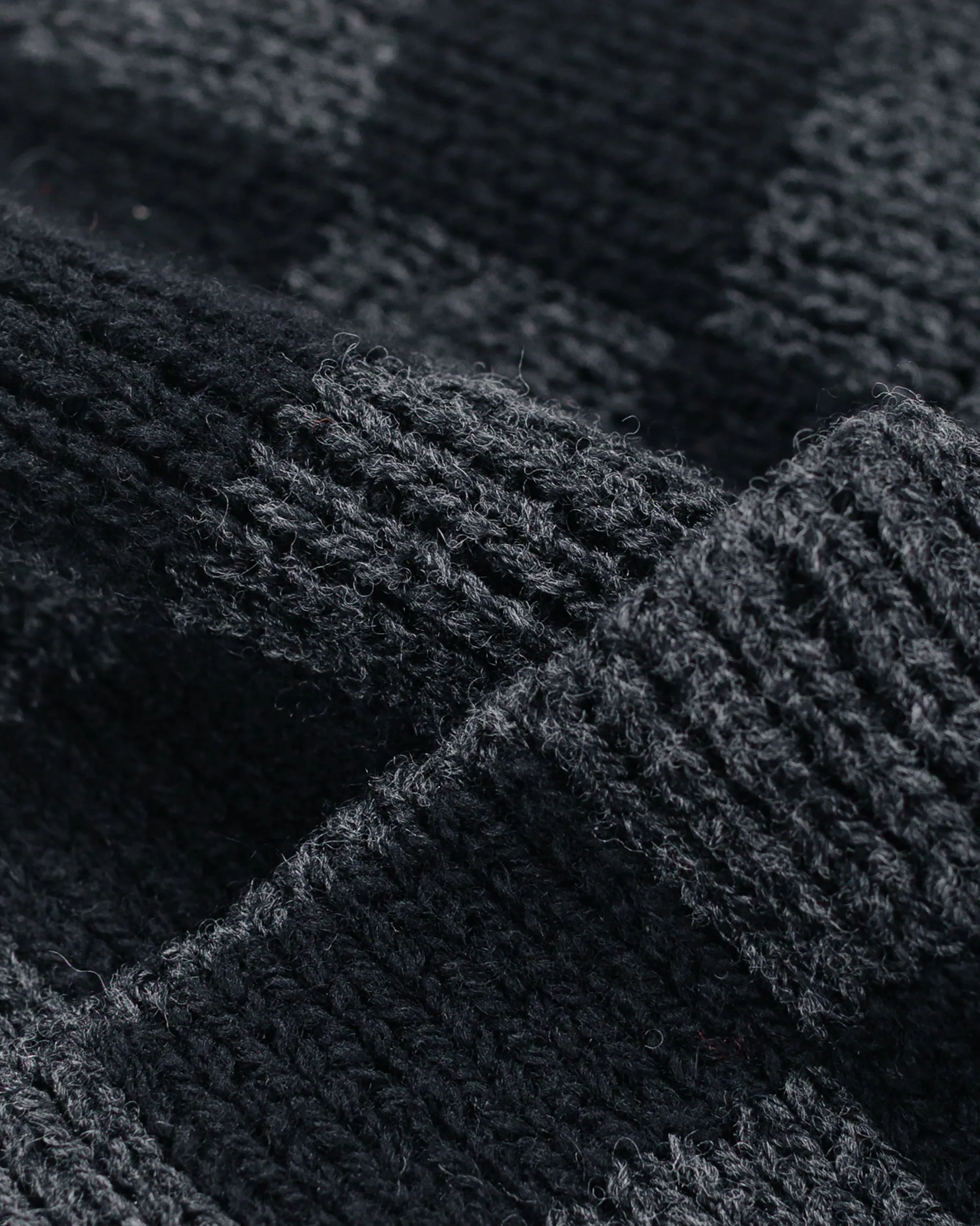 Found Feather Checker Beanie Italian Donegal Wool Black sold by Lost & Found product image thumbnail 2