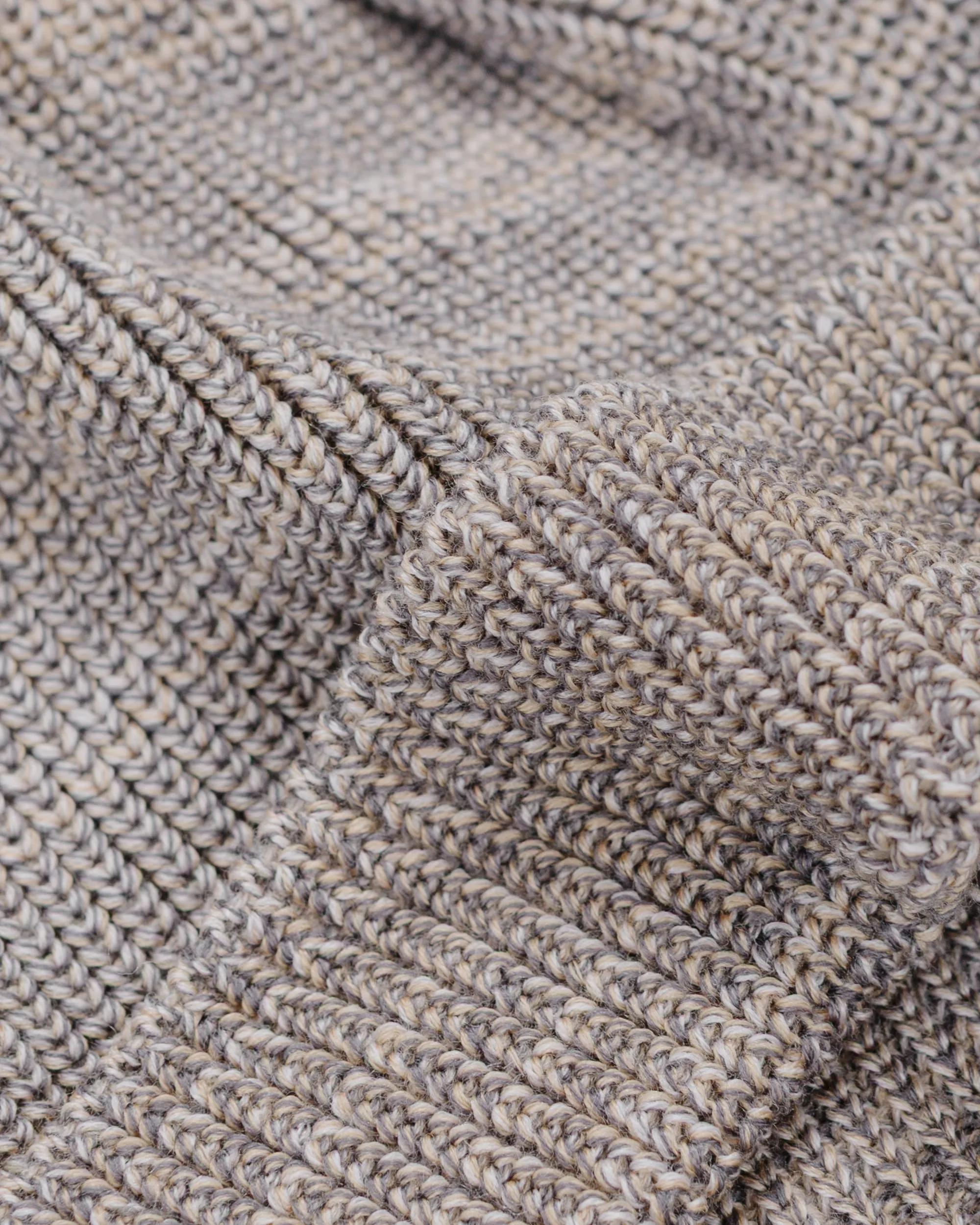 Found Feather Knit Watch Cap Italian Merino Wool Tan Mix sold by Lost & Found product image thumbnail 2