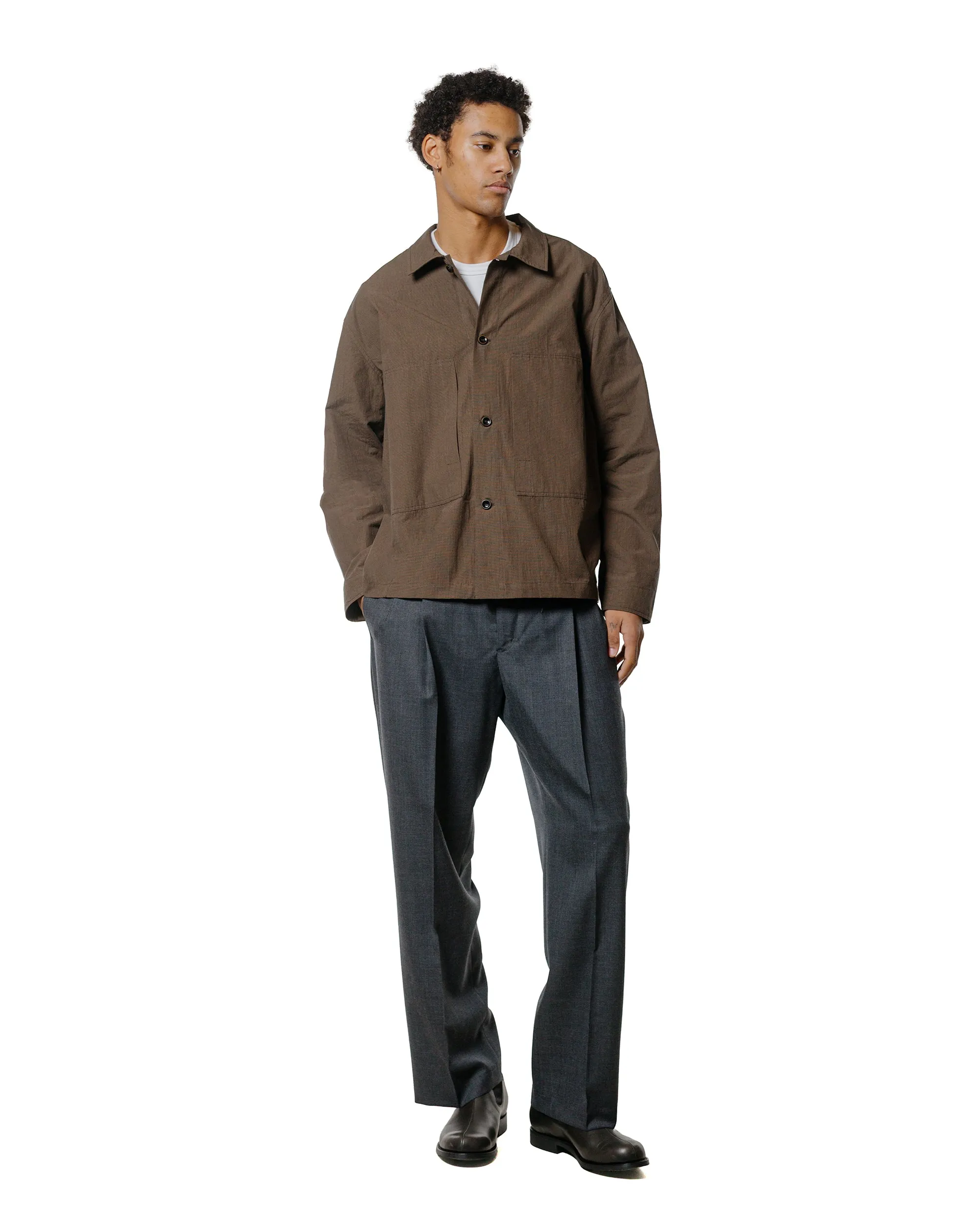 Wanze Double Pleated Trouser Merino Wool Slate sold by Lost & Found product image thumbnail 4