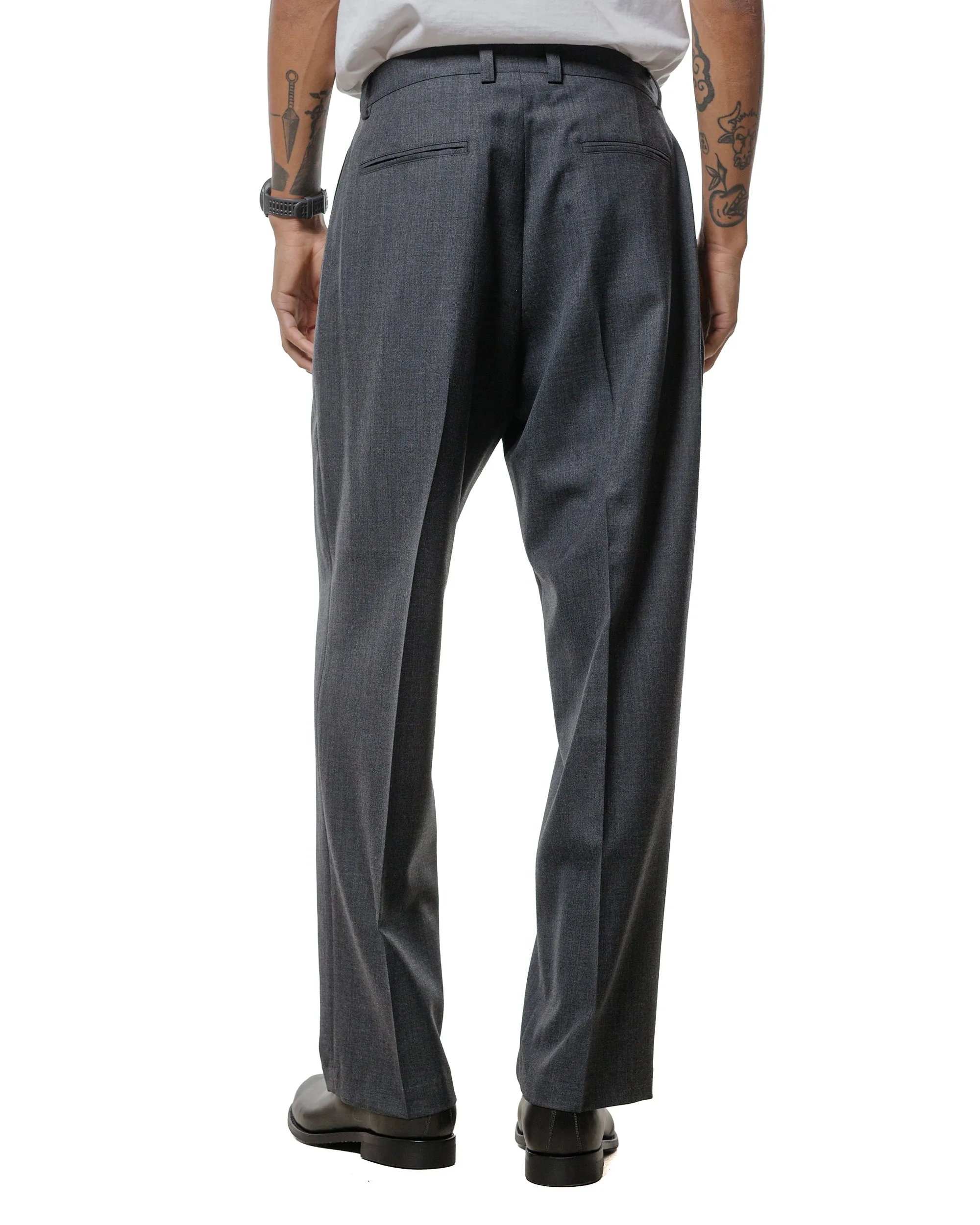 Wanze Double Pleated Trouser Merino Wool Slate sold by Lost & Found product image thumbnail 3