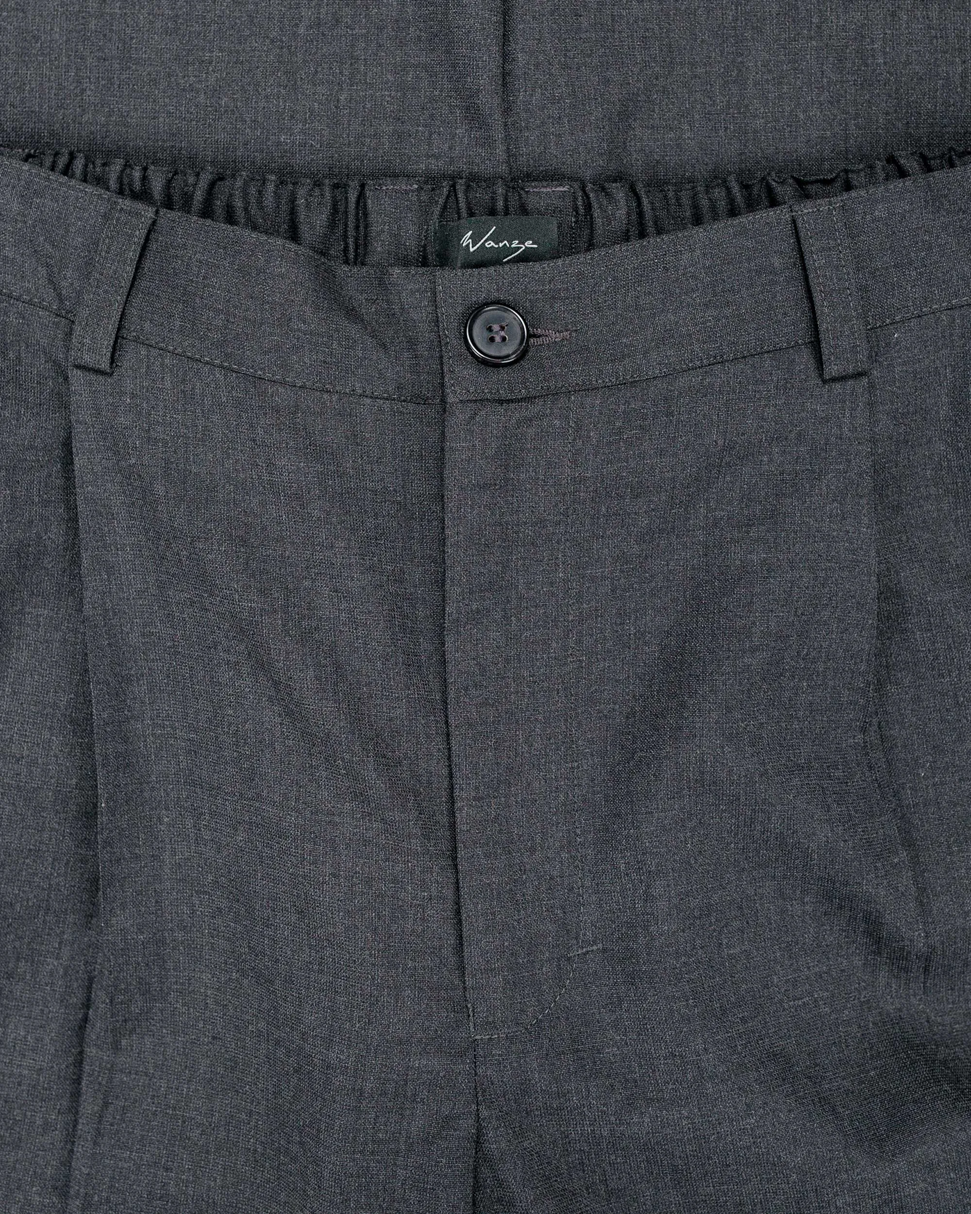 Wanze Easy Trouser Wool Grey sold by Lost & Found product image thumbnail 5