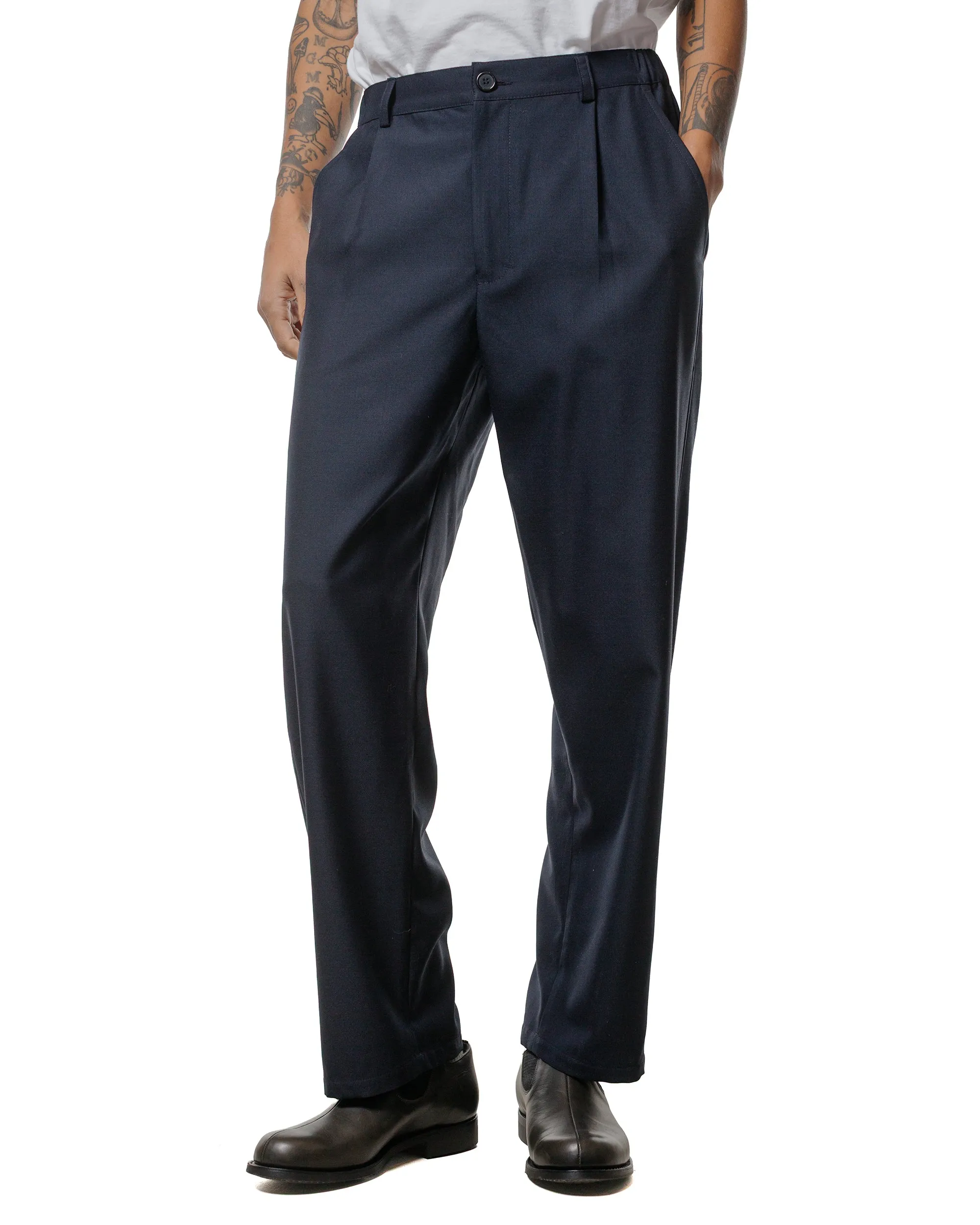 Wanze Easy Trouser Wool Navy sold by Lost & Found product image thumbnail 2
