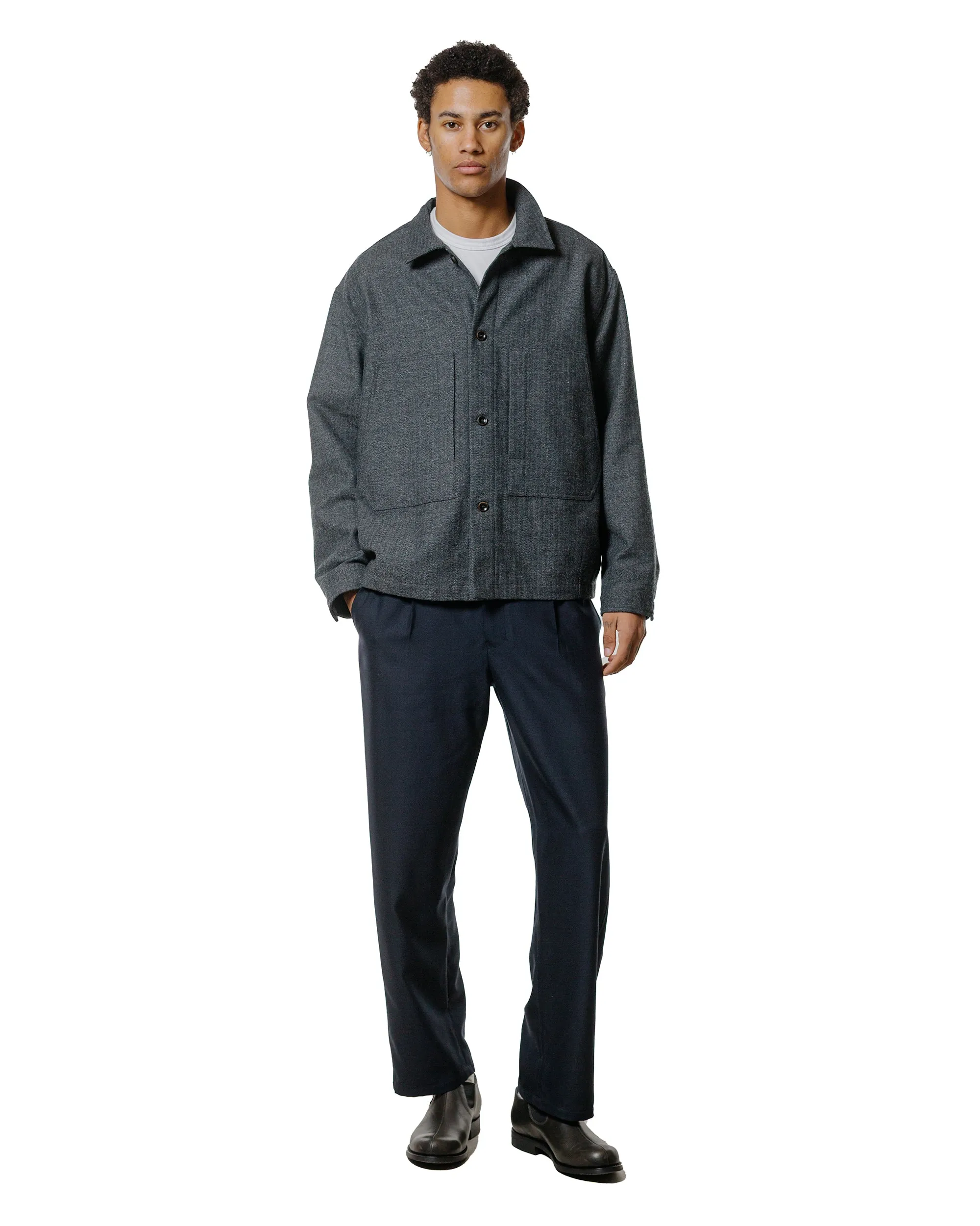 Wanze Easy Trouser Wool Navy sold by Lost & Found product image thumbnail 4