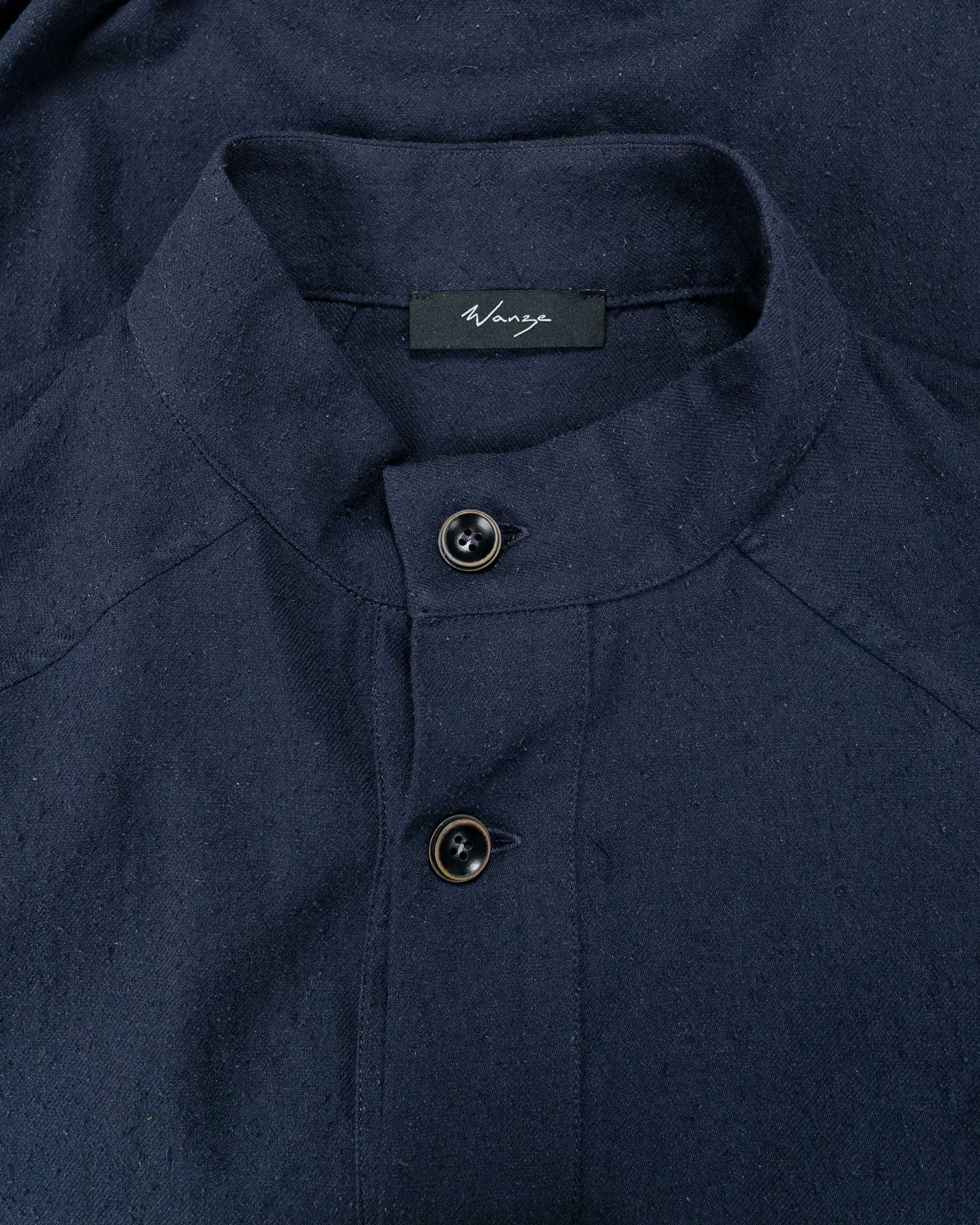 Wanze Work Smock Raw Cotton Silk Navy sold by Lost & Found product image thumbnail 5